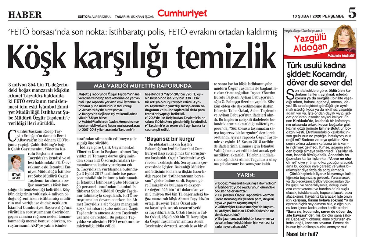 Cumhuriyet gazetesi nüshası