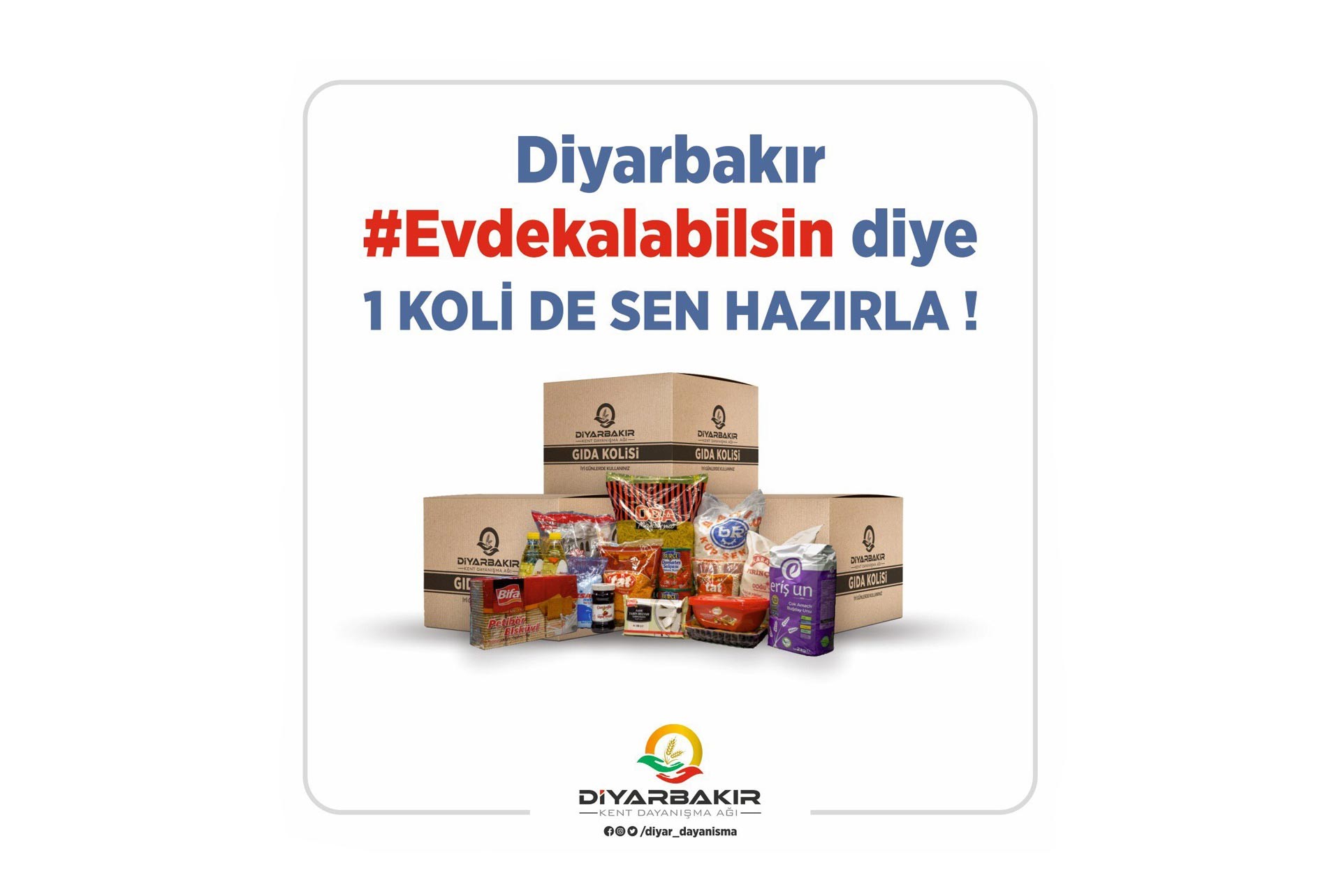 Diyarbakır Kent Dayanışma Ağı'nın çağrı görseli