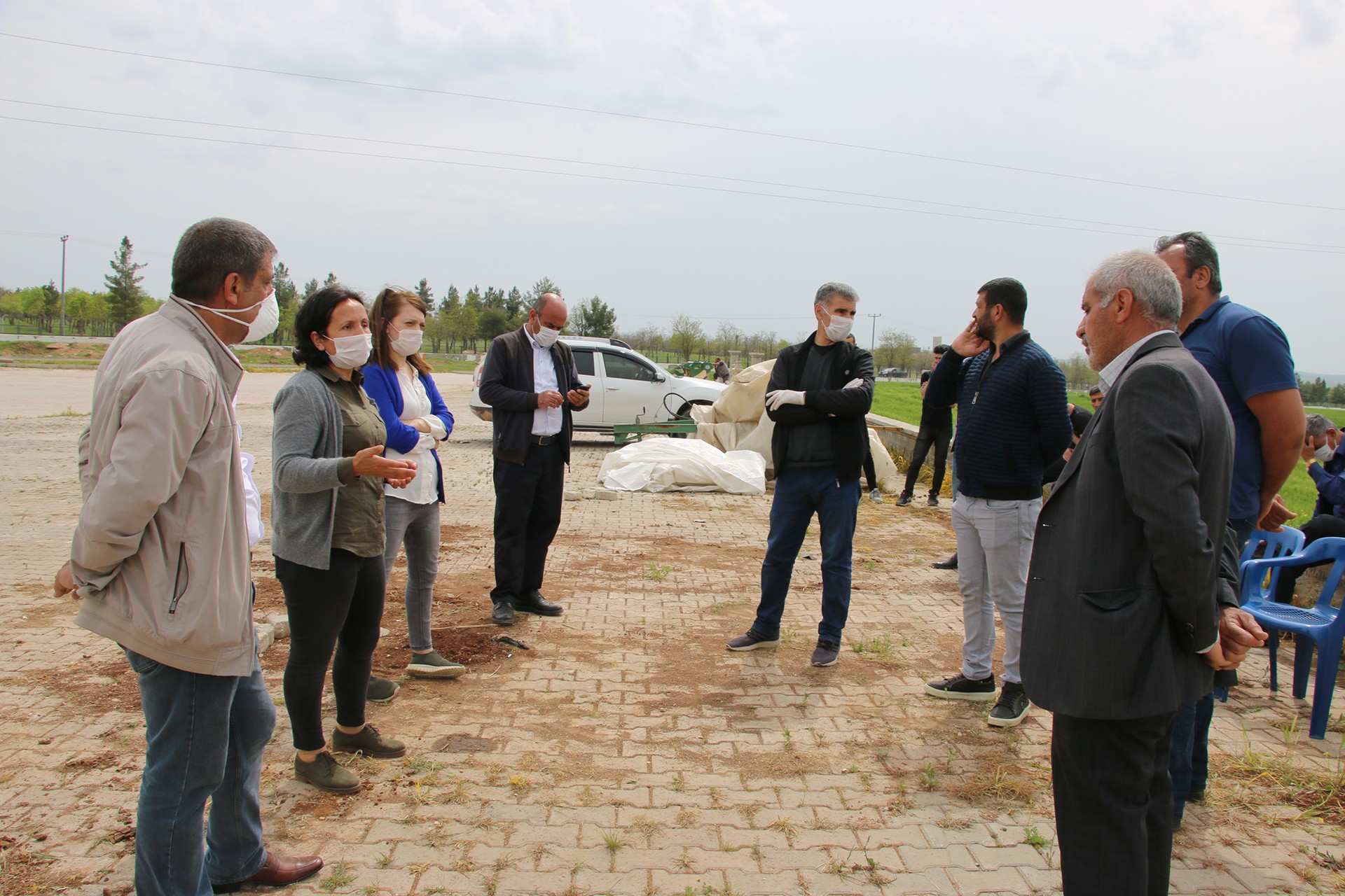 HDP ve DİSK heyetinin Cengiz Holding işçilerini ziyareti