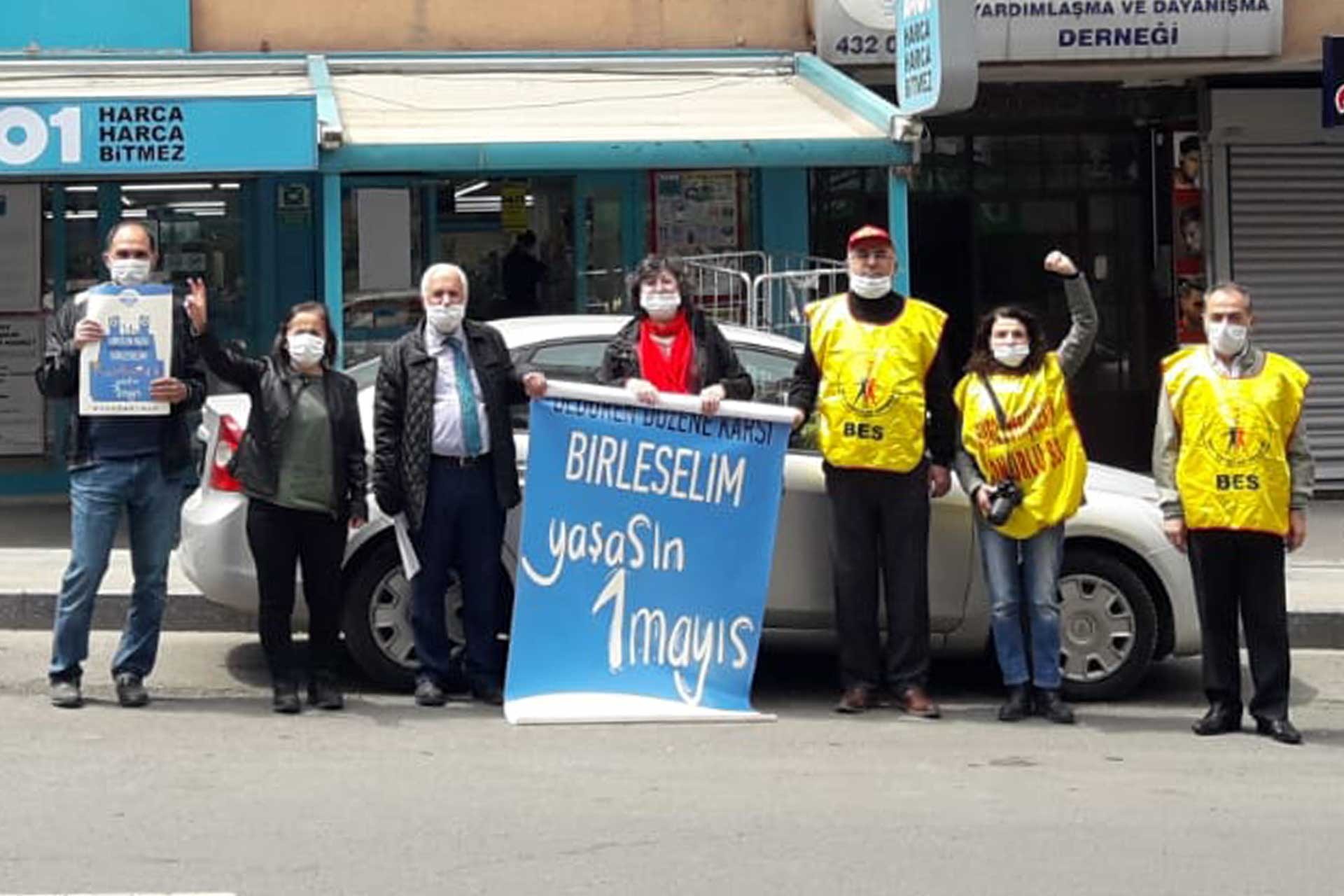 Büro Emekçileri Sendikasının 1 Mayıs kutlaması