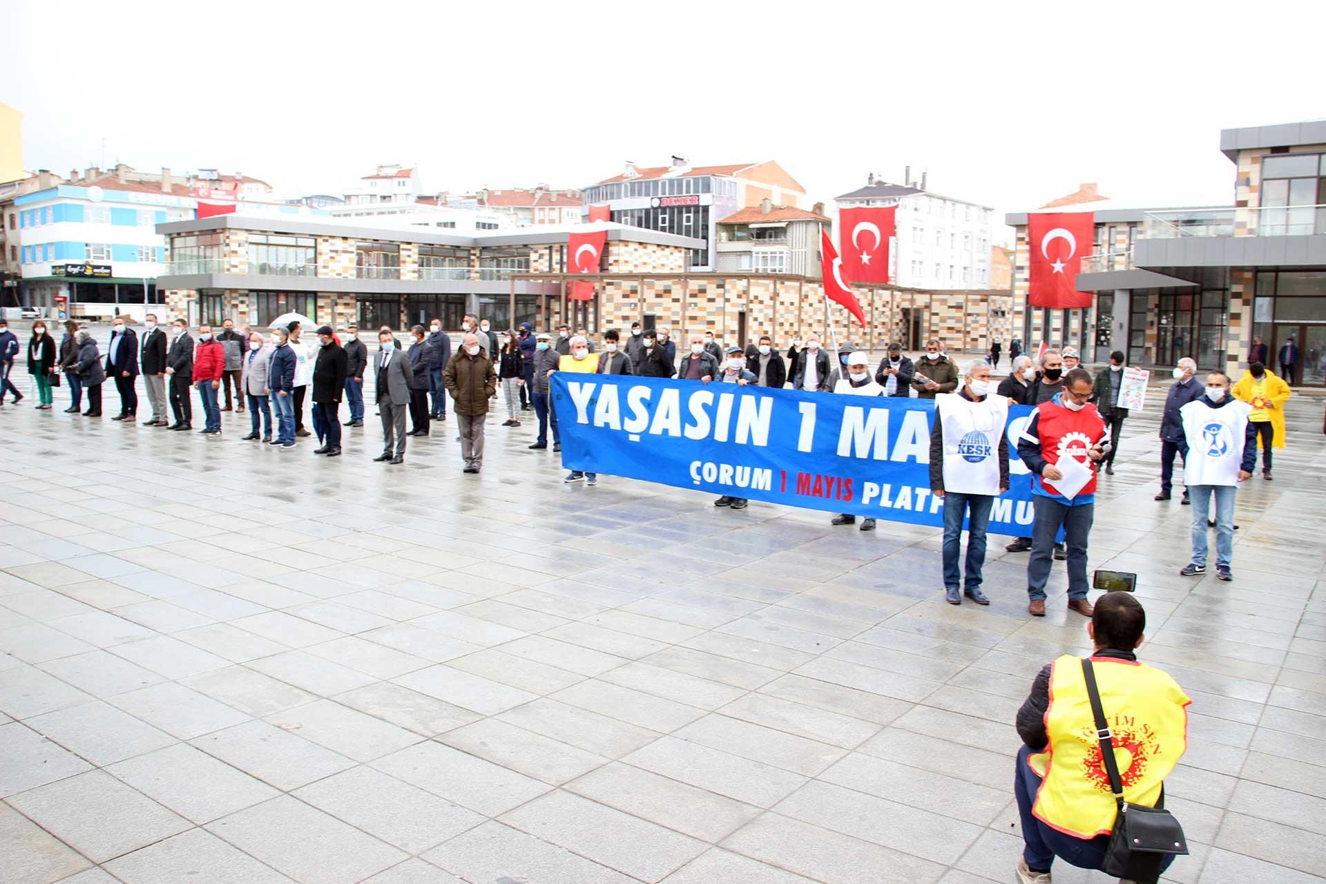 Çorum'daki 1 Mayıs kutlaması