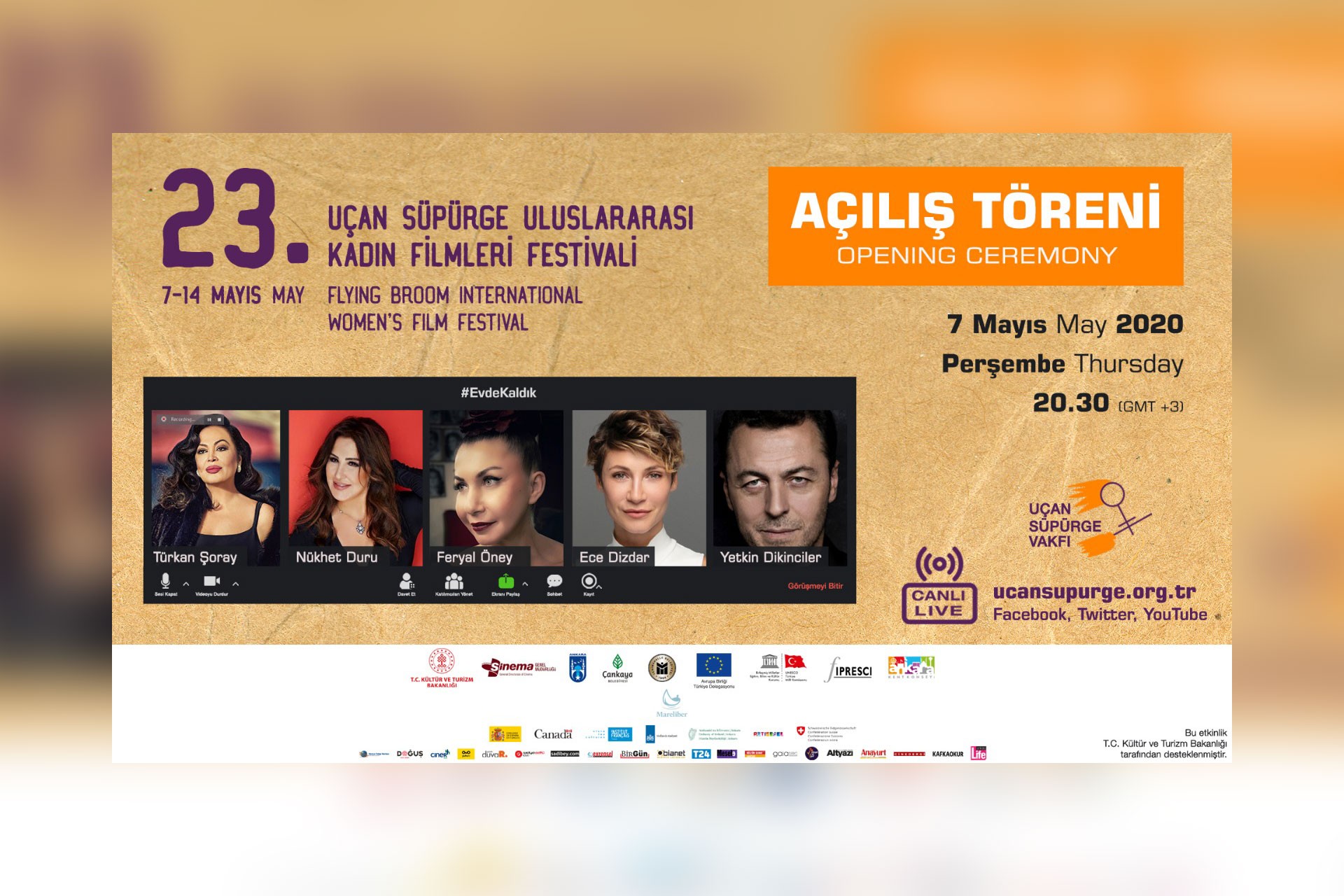 Uçan Süpürge Festivali afişi