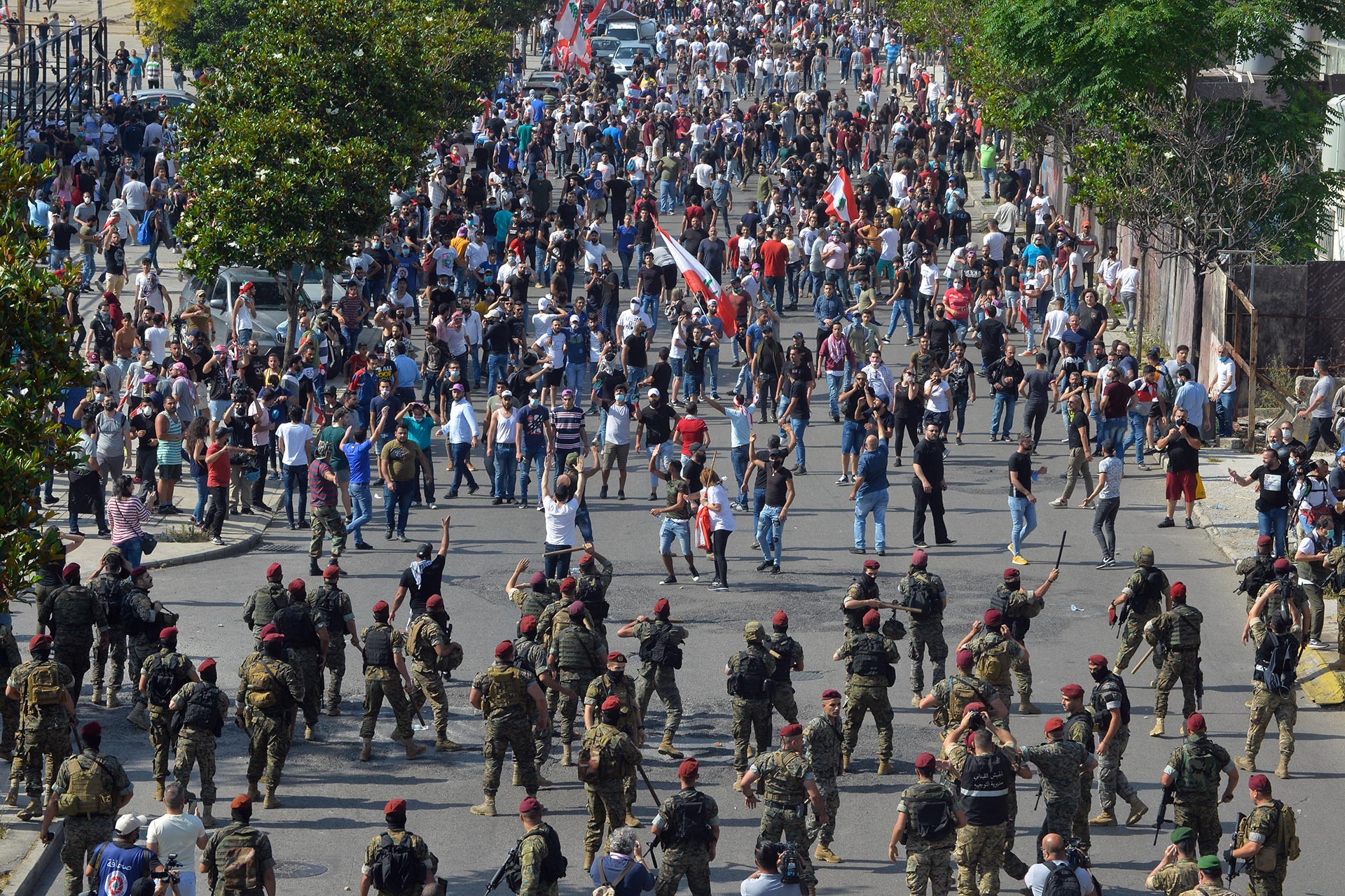 Lübnan'da hükümet protestosu