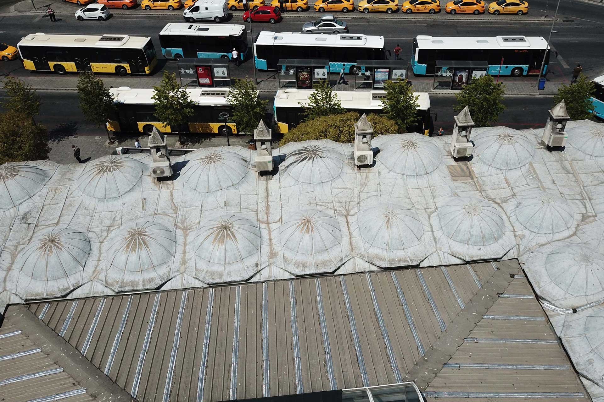 Mihrimah Sultan Camii'nin havadan görüntüsü