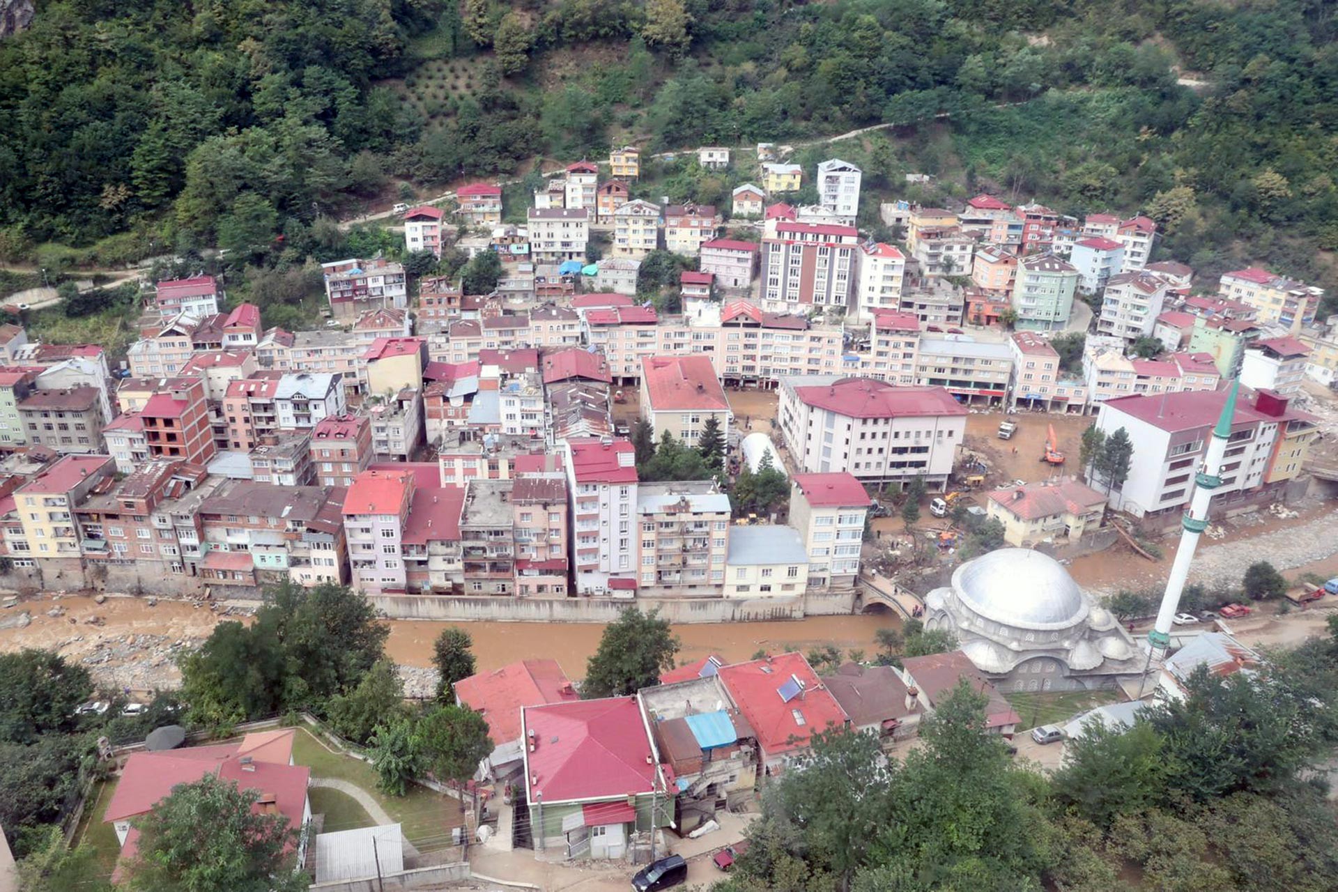 Dereli mahallesinin havadan görüntüsü