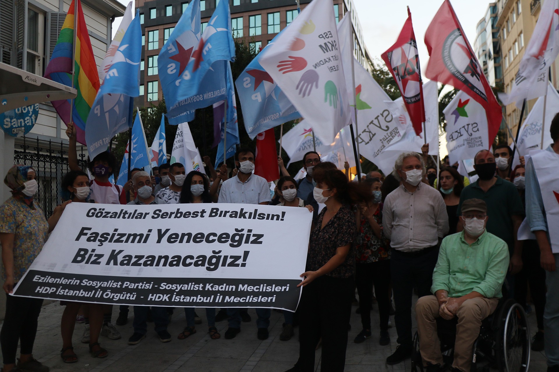 Kadıköy'de basın açıklaması yapıldı