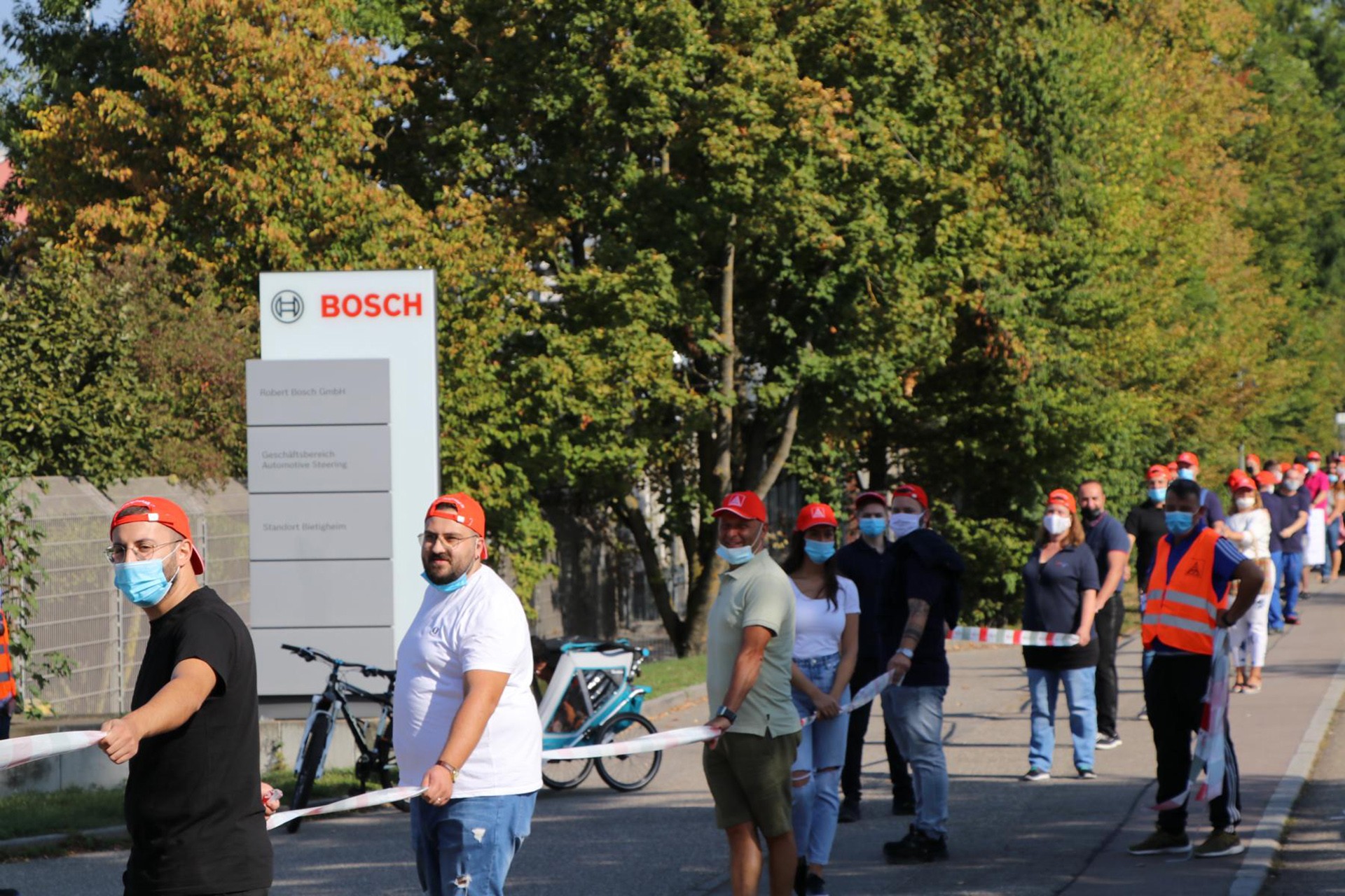 Bosch işçileri eylemde