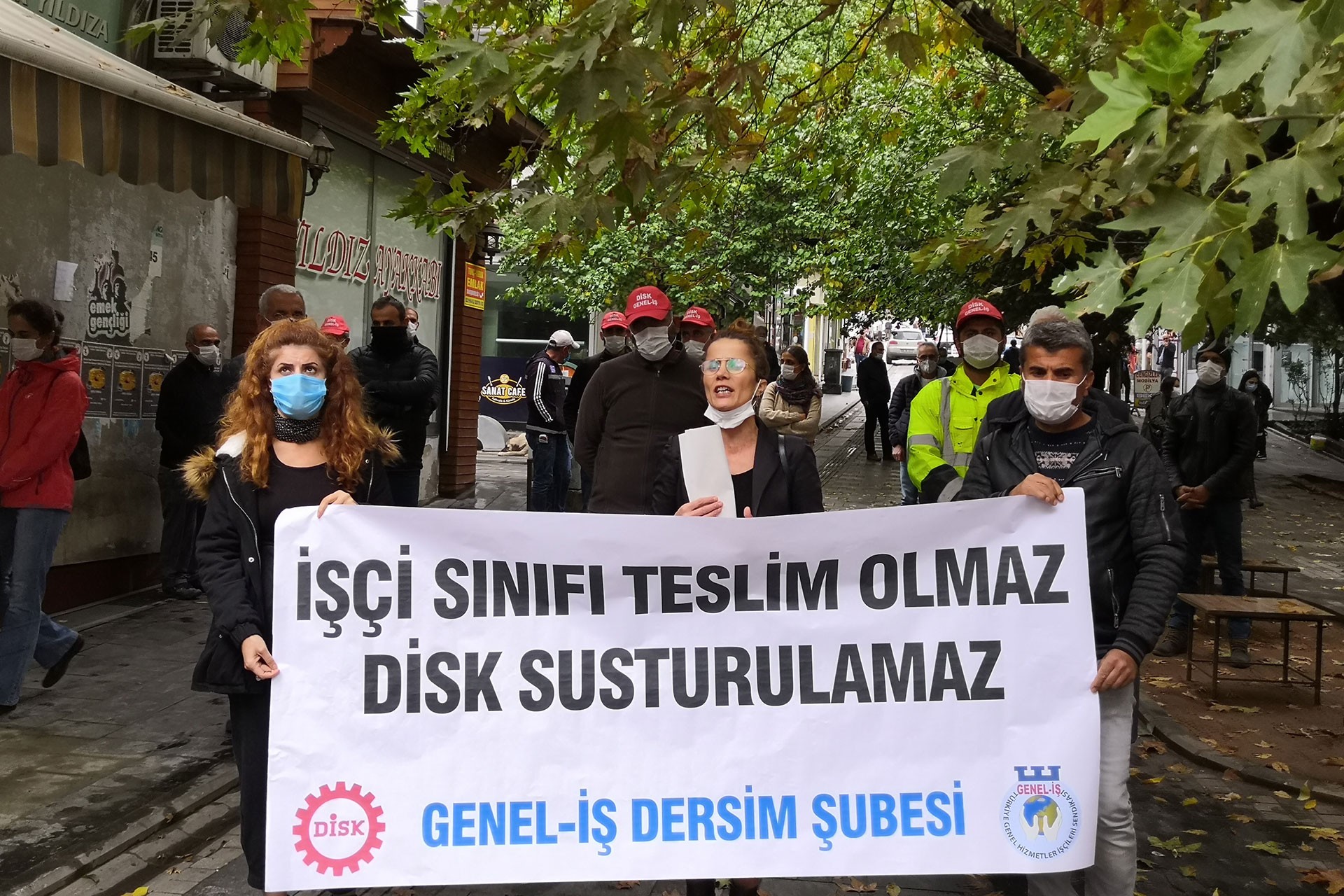 Genel-İş üyelerinin Dersim'deki açıklaması