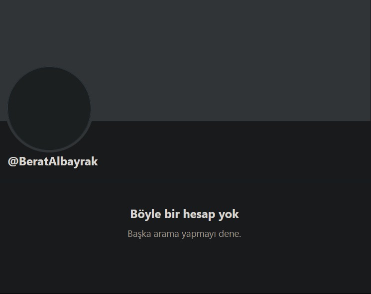 Berat Albayrak'ın Twitter hesabı kapandı