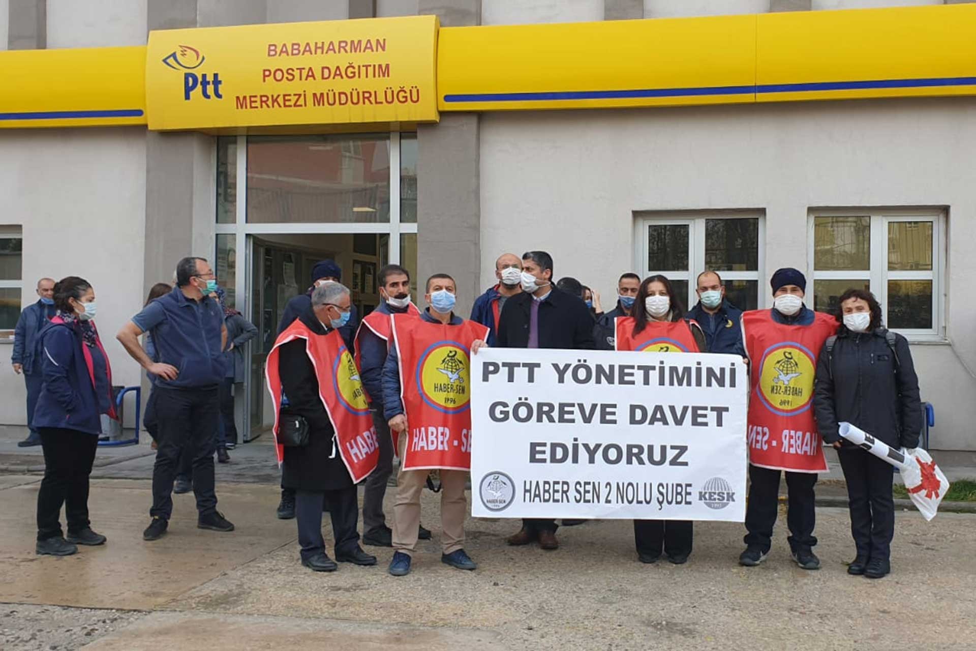 PTT emekçileri, pandemiye karşı önlemlerin alınması istiyor