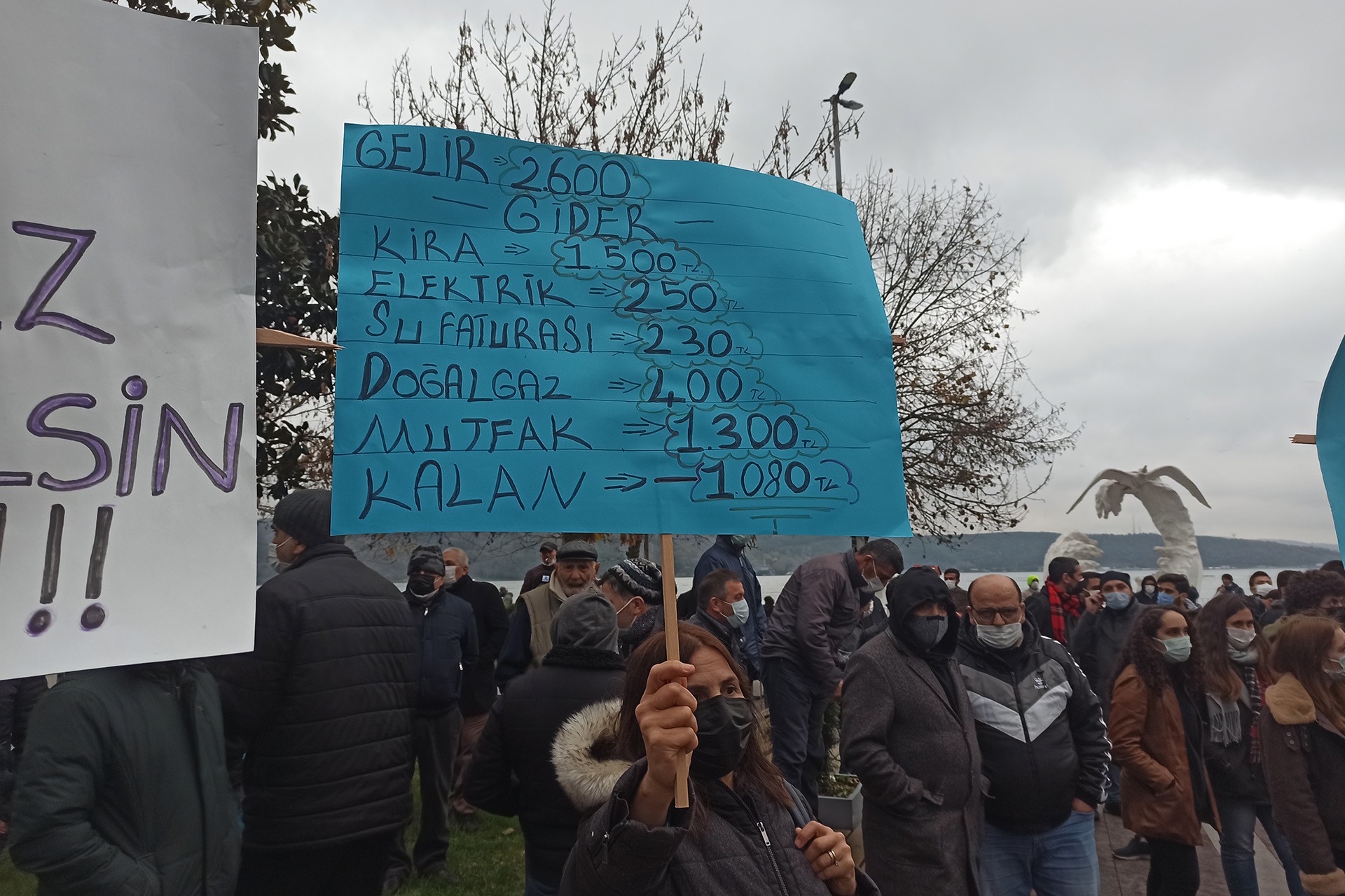 Sarıyer Belediyesi işçileri eylem yaptı