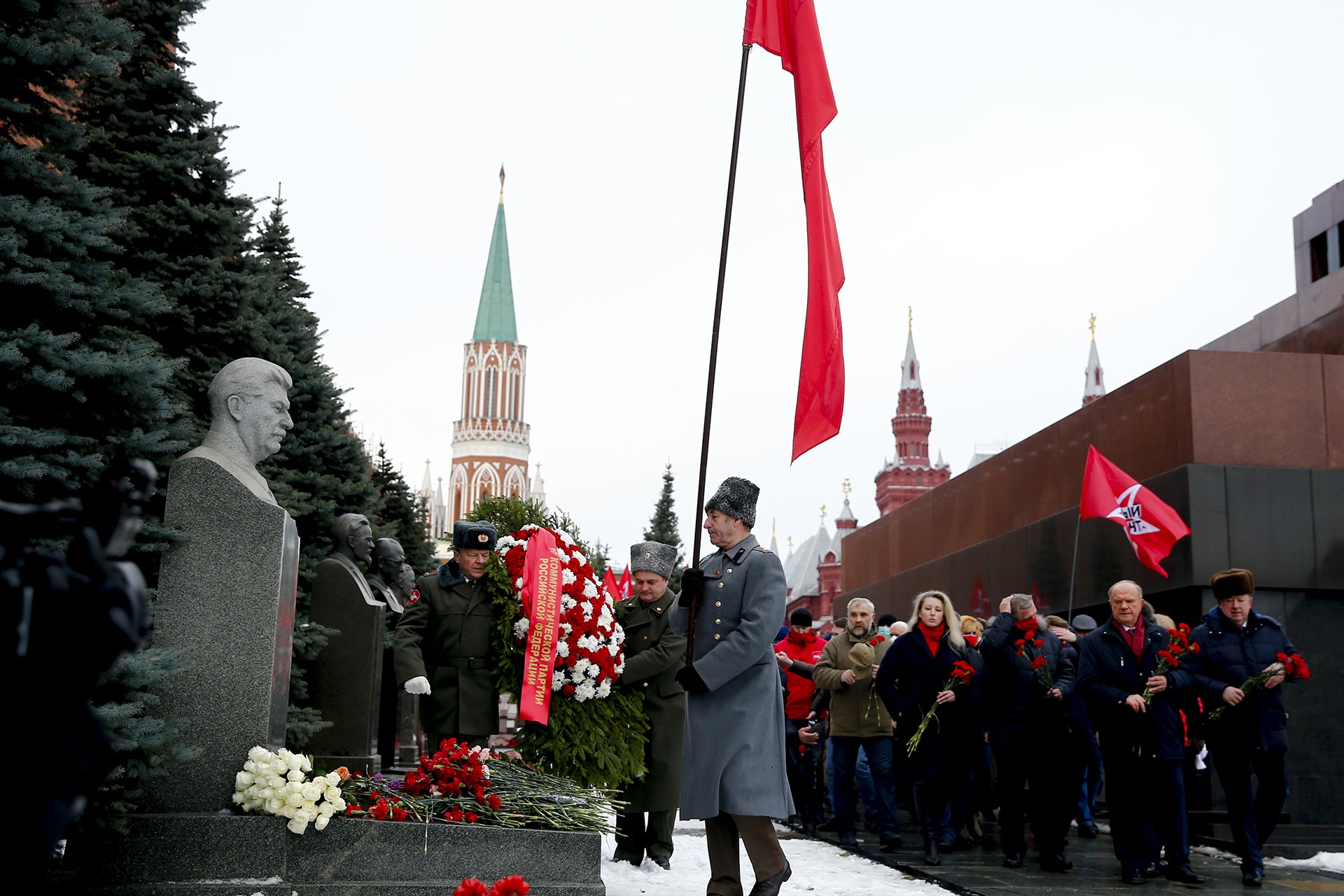 Josef Stalin'in 141’nci doğum günü Rusya'da düzenlenen törenle kutlandı.