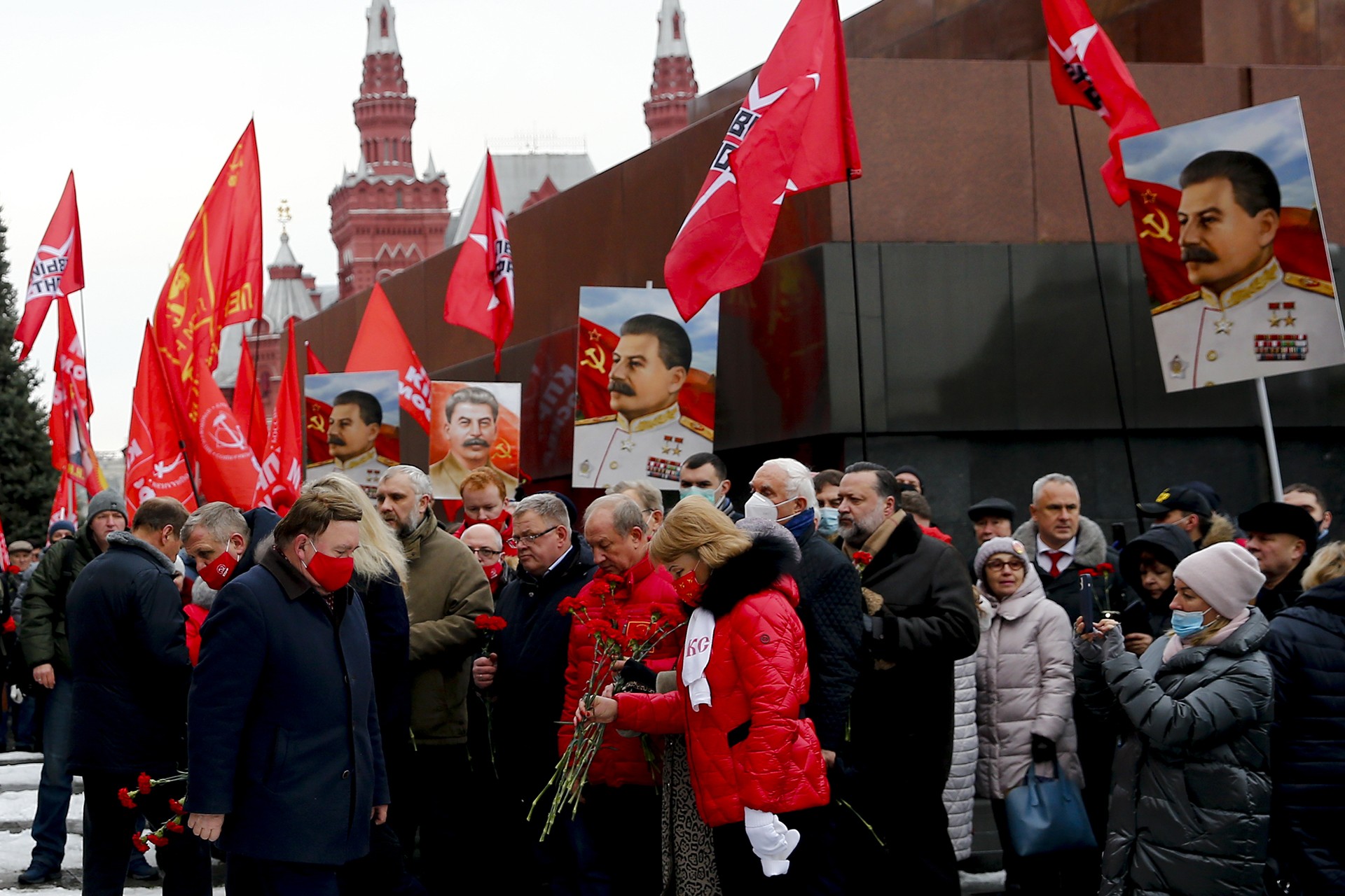 Josef Stalin'in 141’nci doğum günü Rusya'da düzenlenen törenle kutlandı.