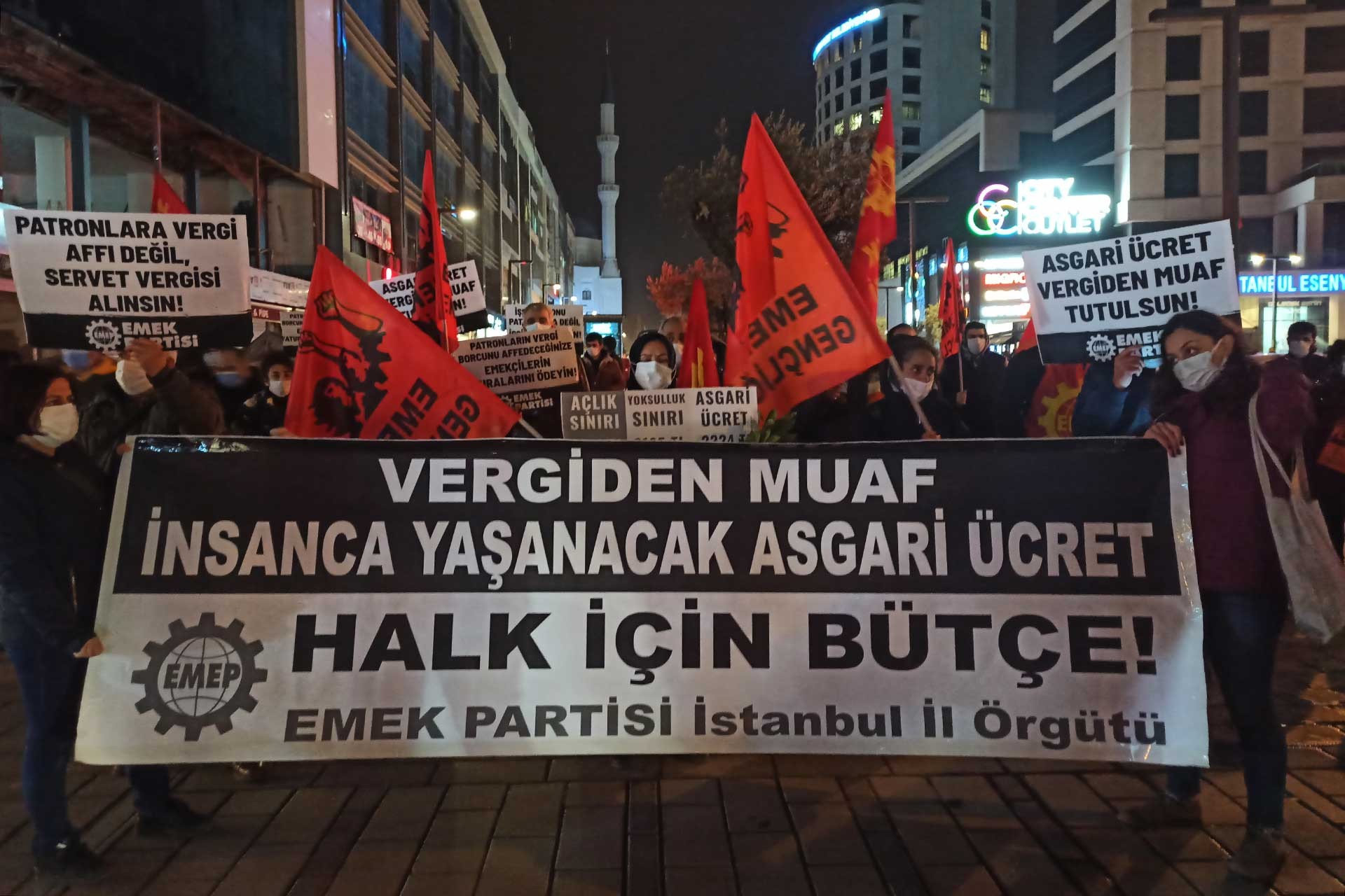 Emek Partisi İstanbul İl Örgütünün asgari ücret açıklaması