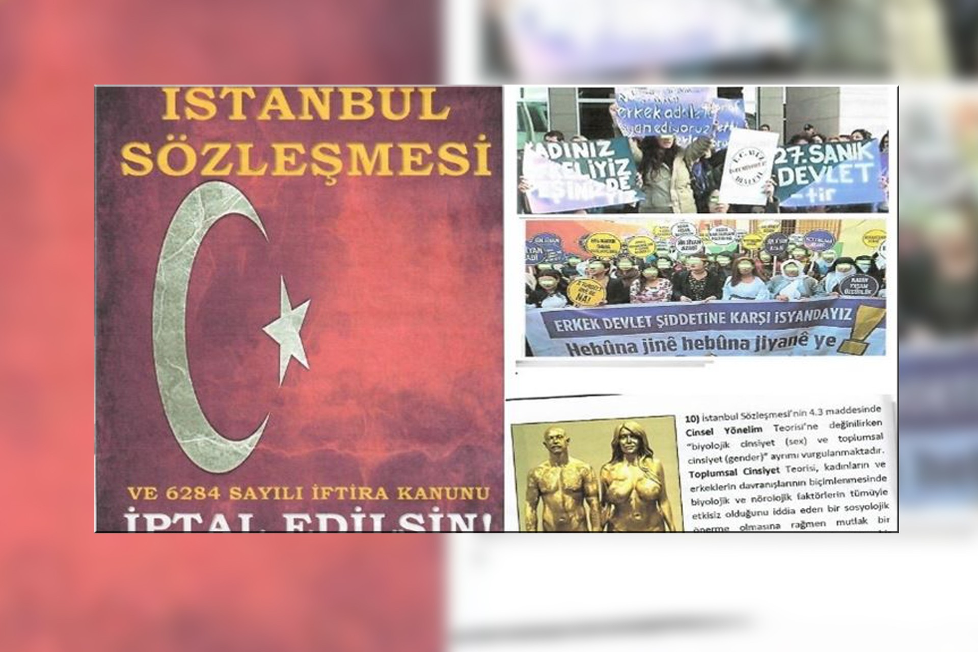 TBMM'de dağıtılan 'İstanbul Sözleşmesi İptal Edilsin!' başlıklı kitapçık