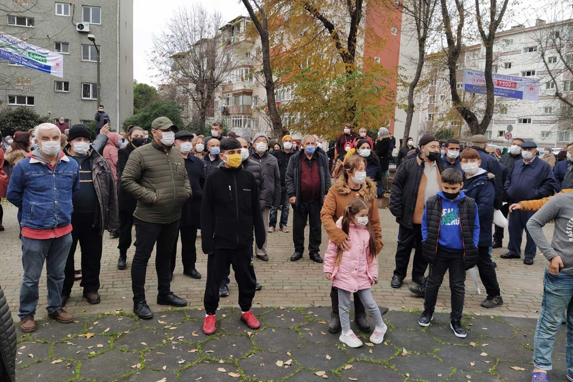 Tozkoparan Mahallesi'nde kentsel dönüşüm eylemi