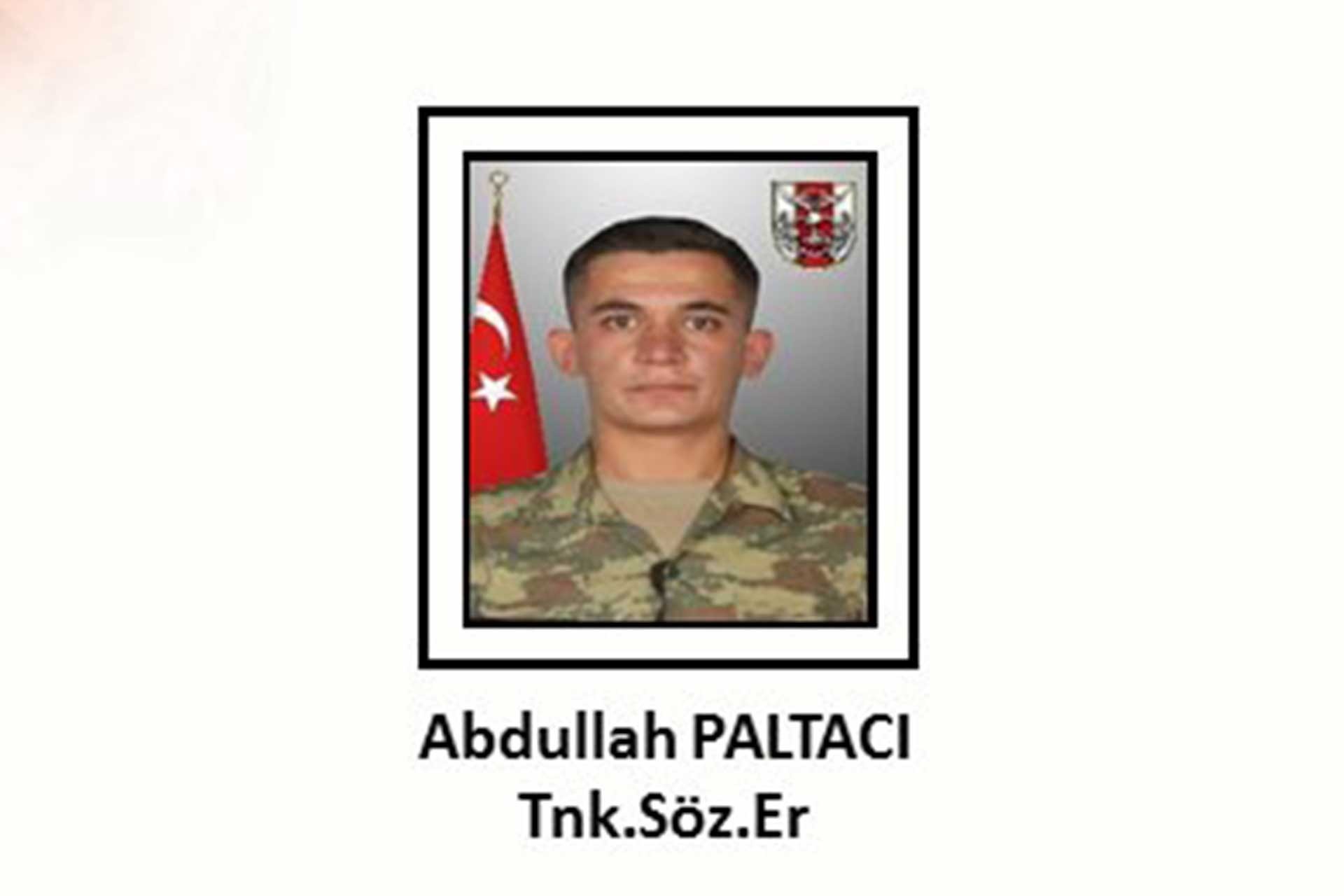 Tankçı Sözleşmeli Er Abdullah Paltacı