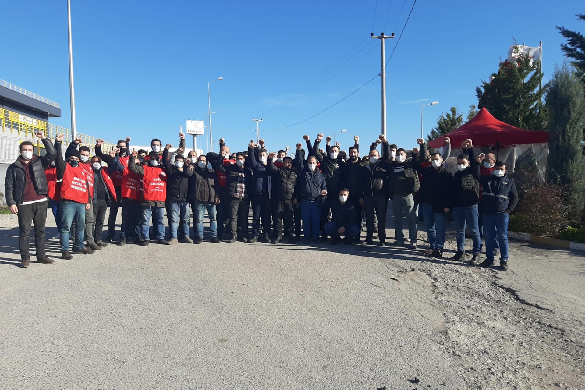 Baldur işçilerinin grevi 6'ncı gününde devam ederken ziyaretler sürüyor.