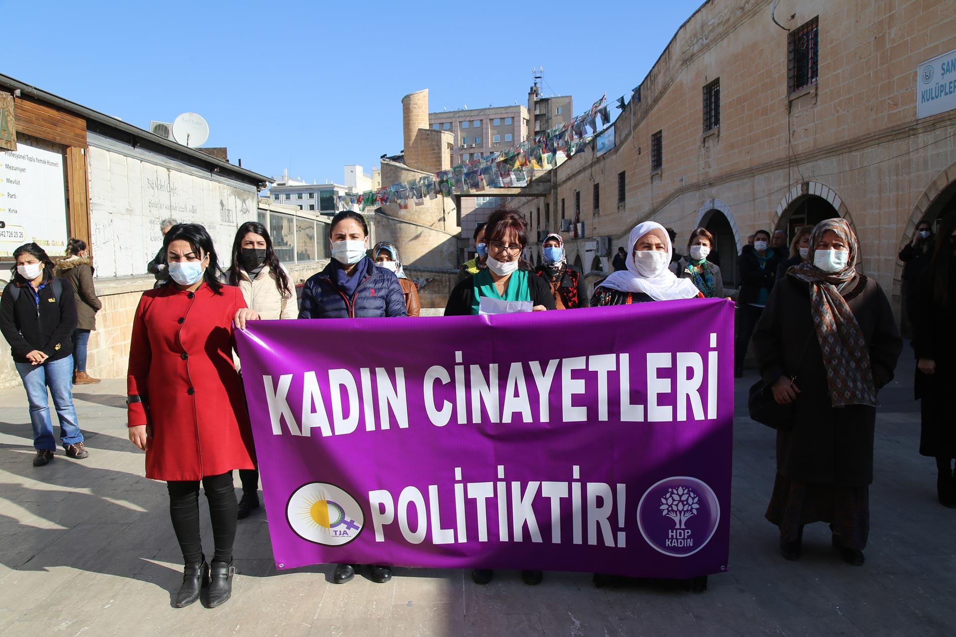 Urfa'da kadın cinayetlerine karşı eylem 