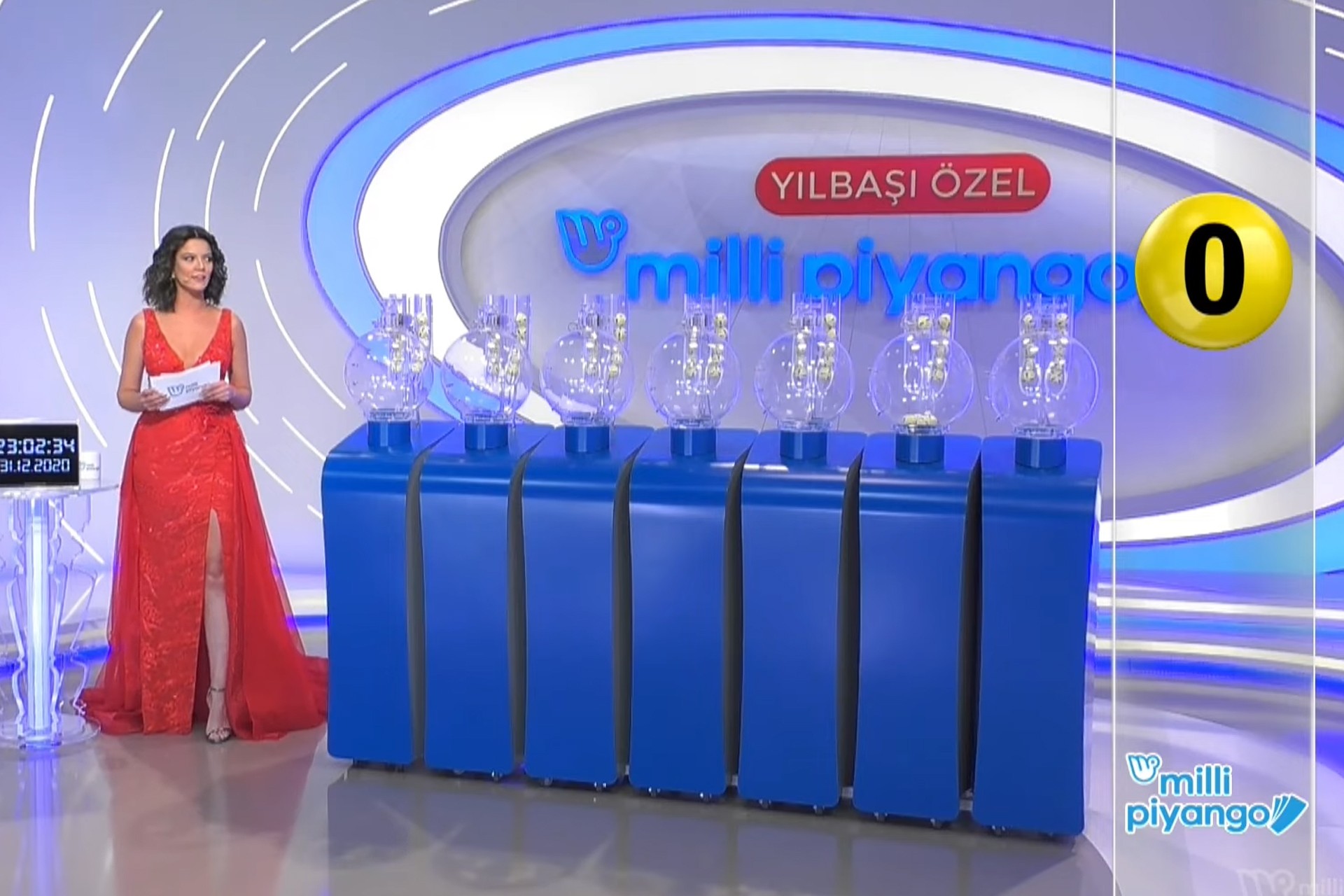 Milli Piyango TV YouTube kanalında yayımlanan 'Milli Piyango 31 Aralık 2020 Çekilişi No. 13 - 4. Bölüm' adlı videodan ekran alıntısı