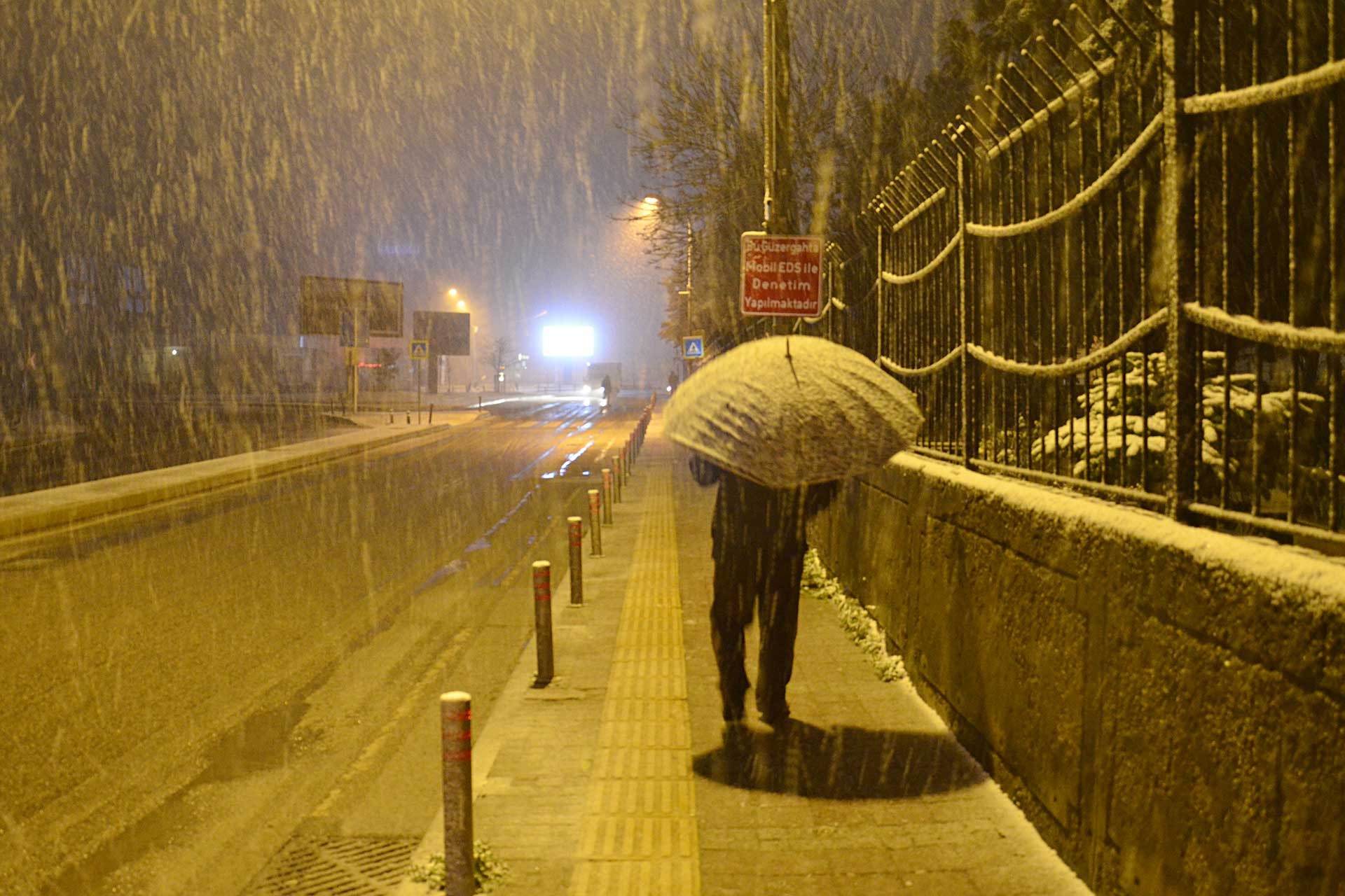 İstanbul'da kar yağışı