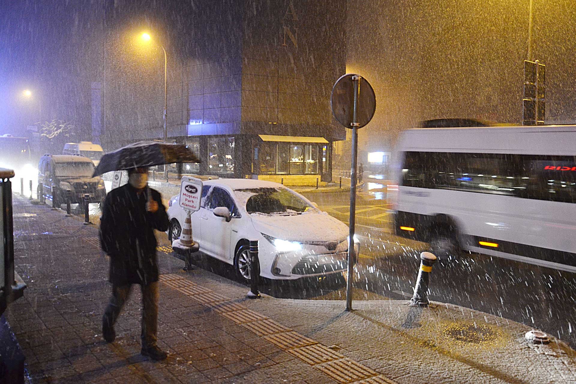 İstanbul'da kar yağışı