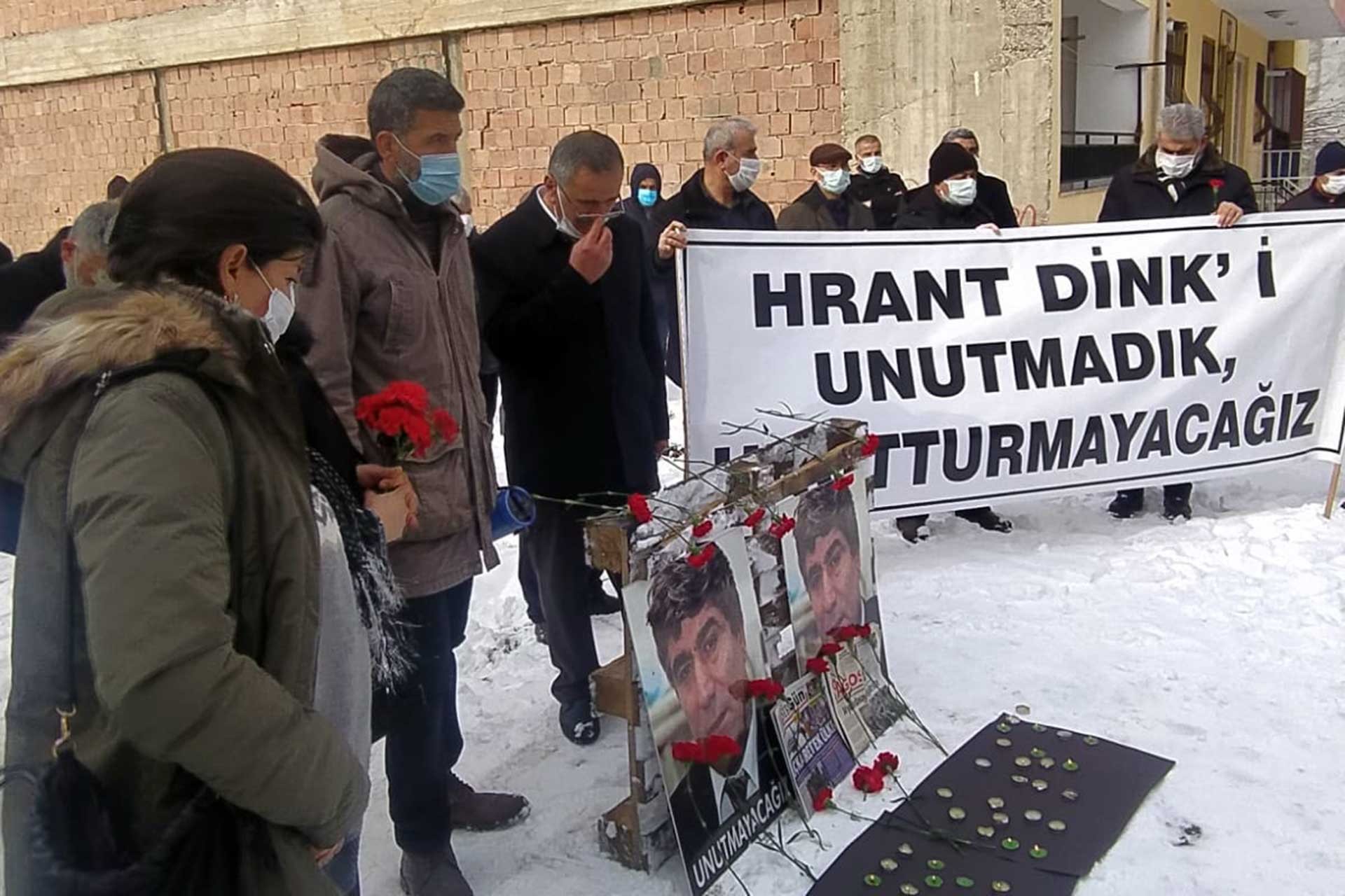 Hrant Dink için Malatya'da düzenlenen anma etkinliği