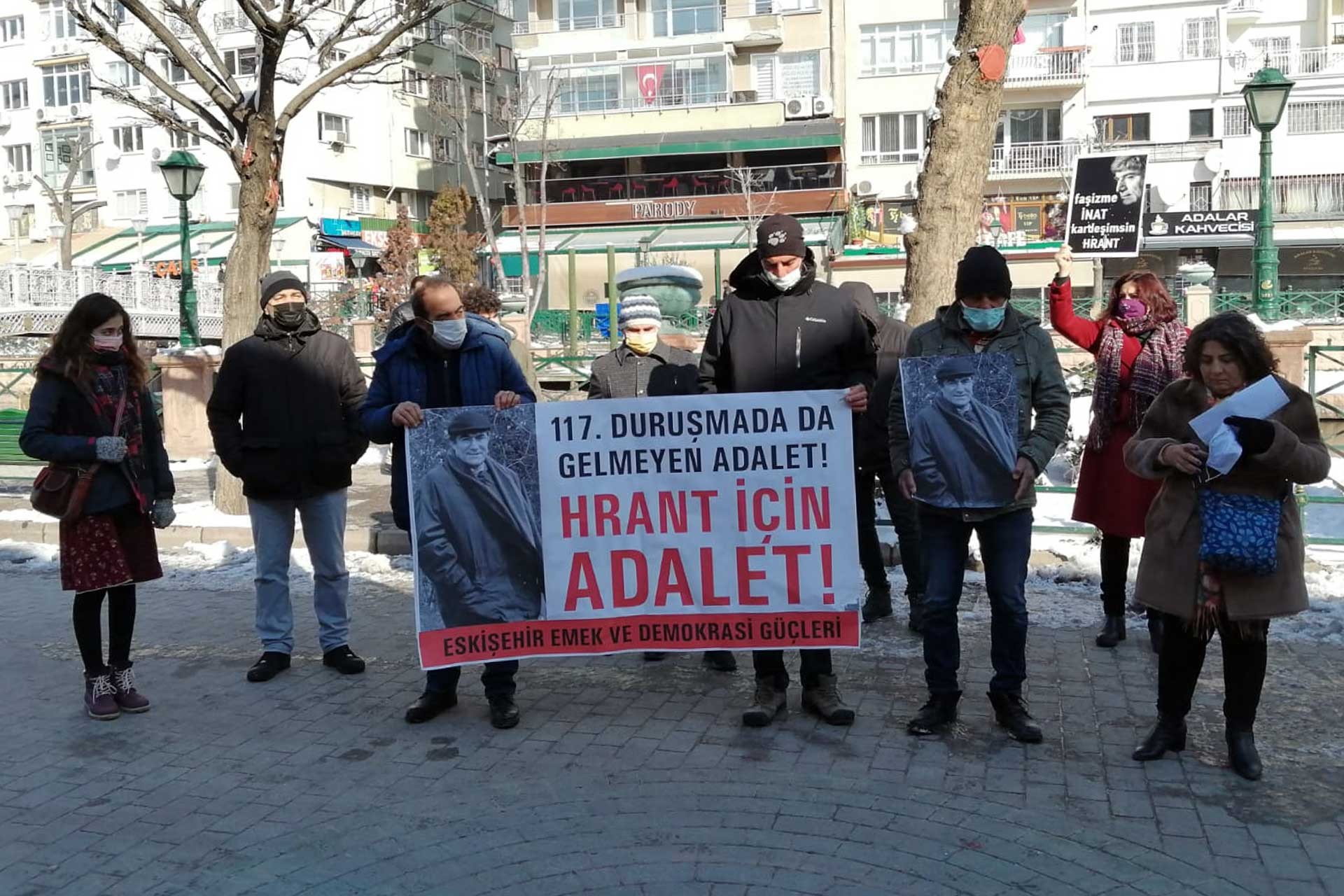 Hrant Dink için Eskişehir'de düzenlenen anma etkinliği