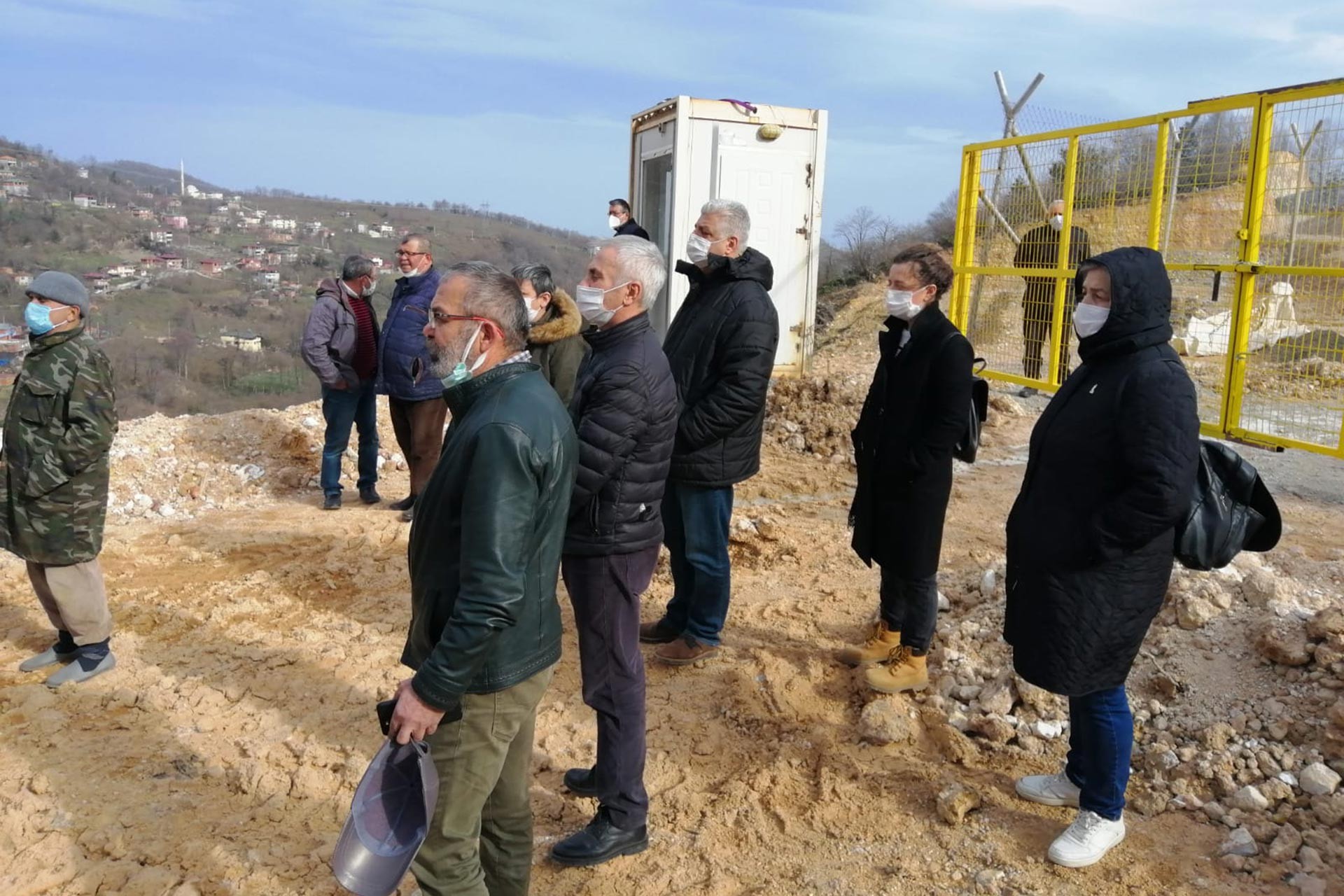 Fatsa'da maden işletmeciliğinin yapıldığı alanda basın açıklaması gerçekleştirildi