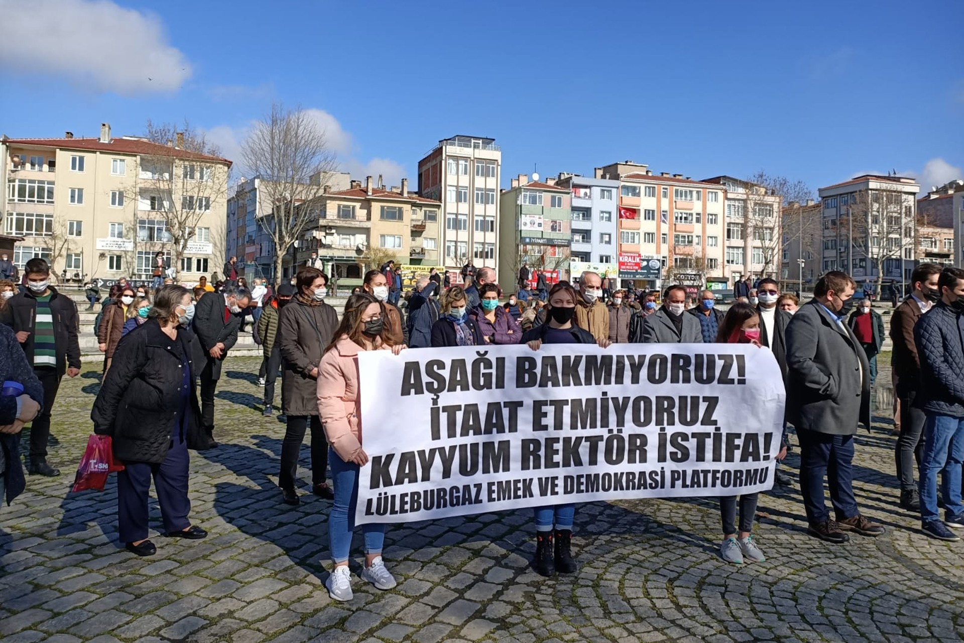 Lüleburgaz Emek ve Demokrasi Platformu, Boğaziçi Üniversitesi öğrencilerine destek açıklaması yaptı.