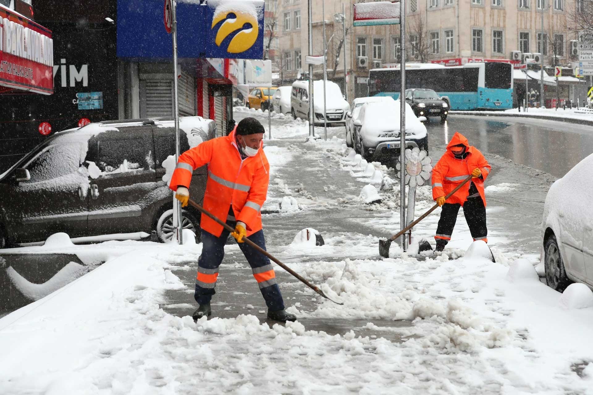 İstanbul'da kar