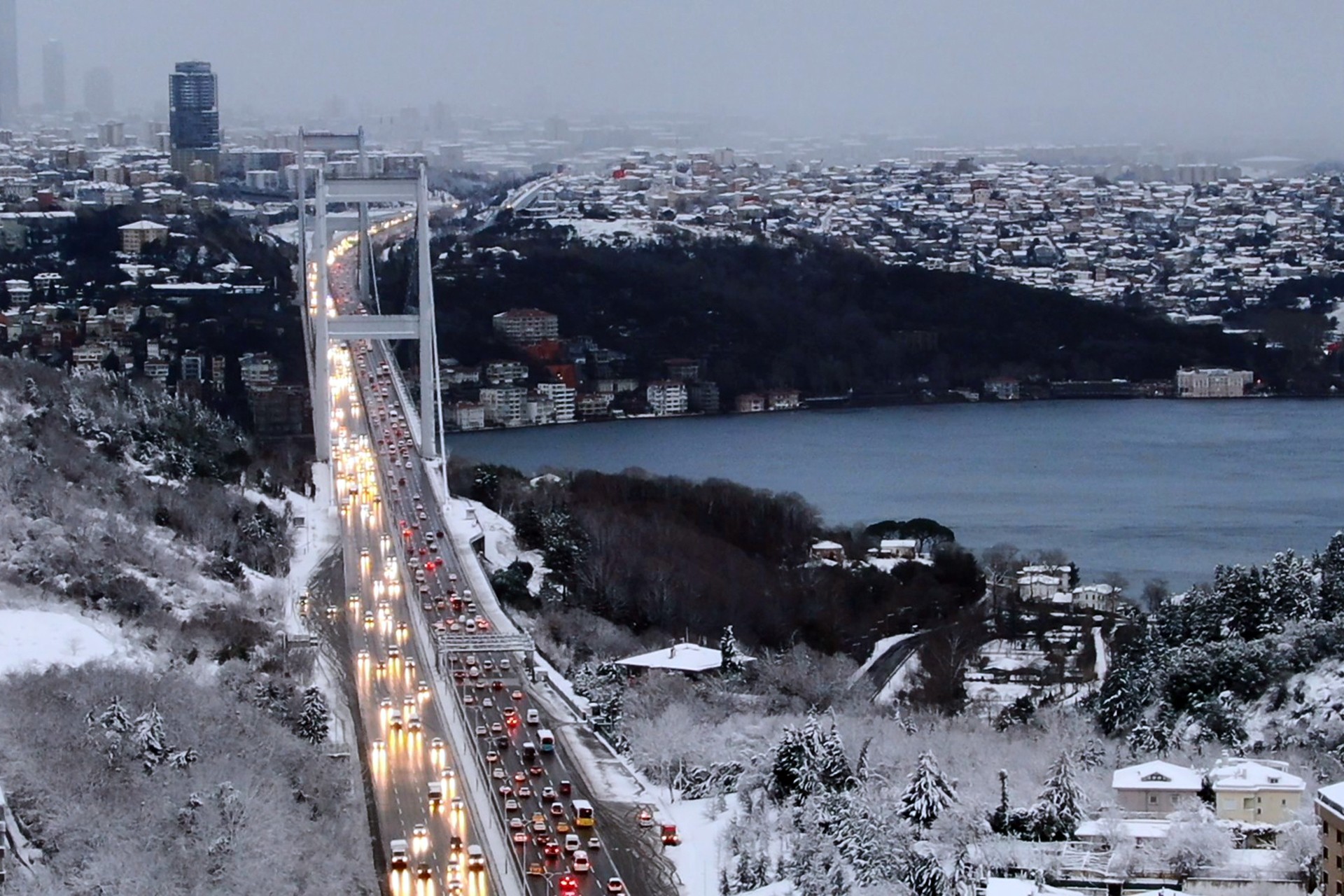 İstanbul'da kar