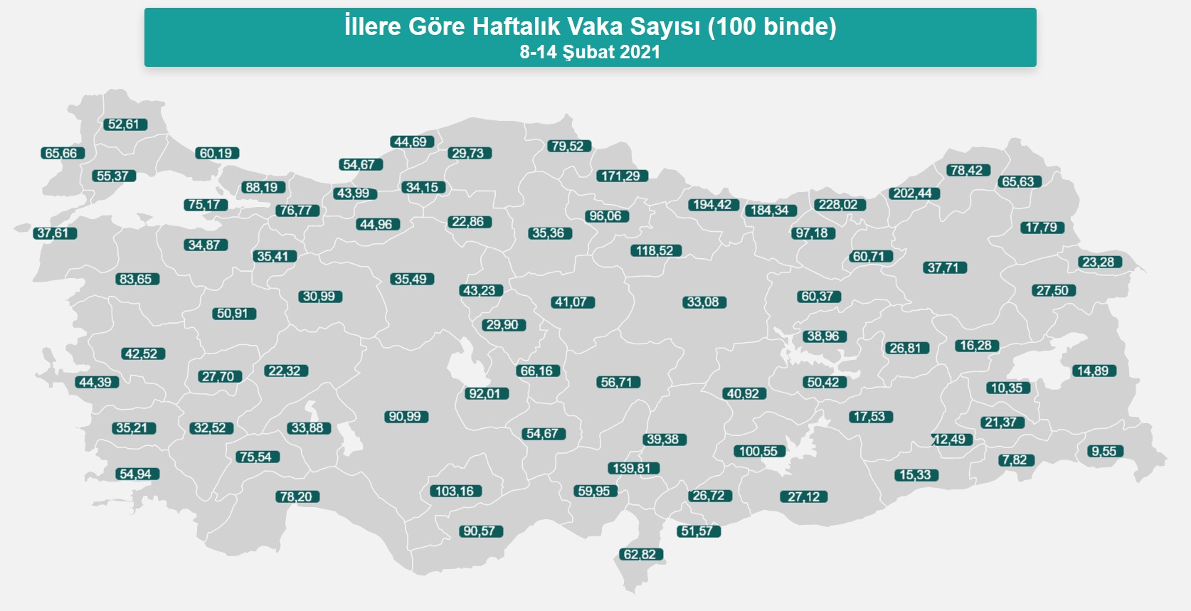 vaka sayısı haritası