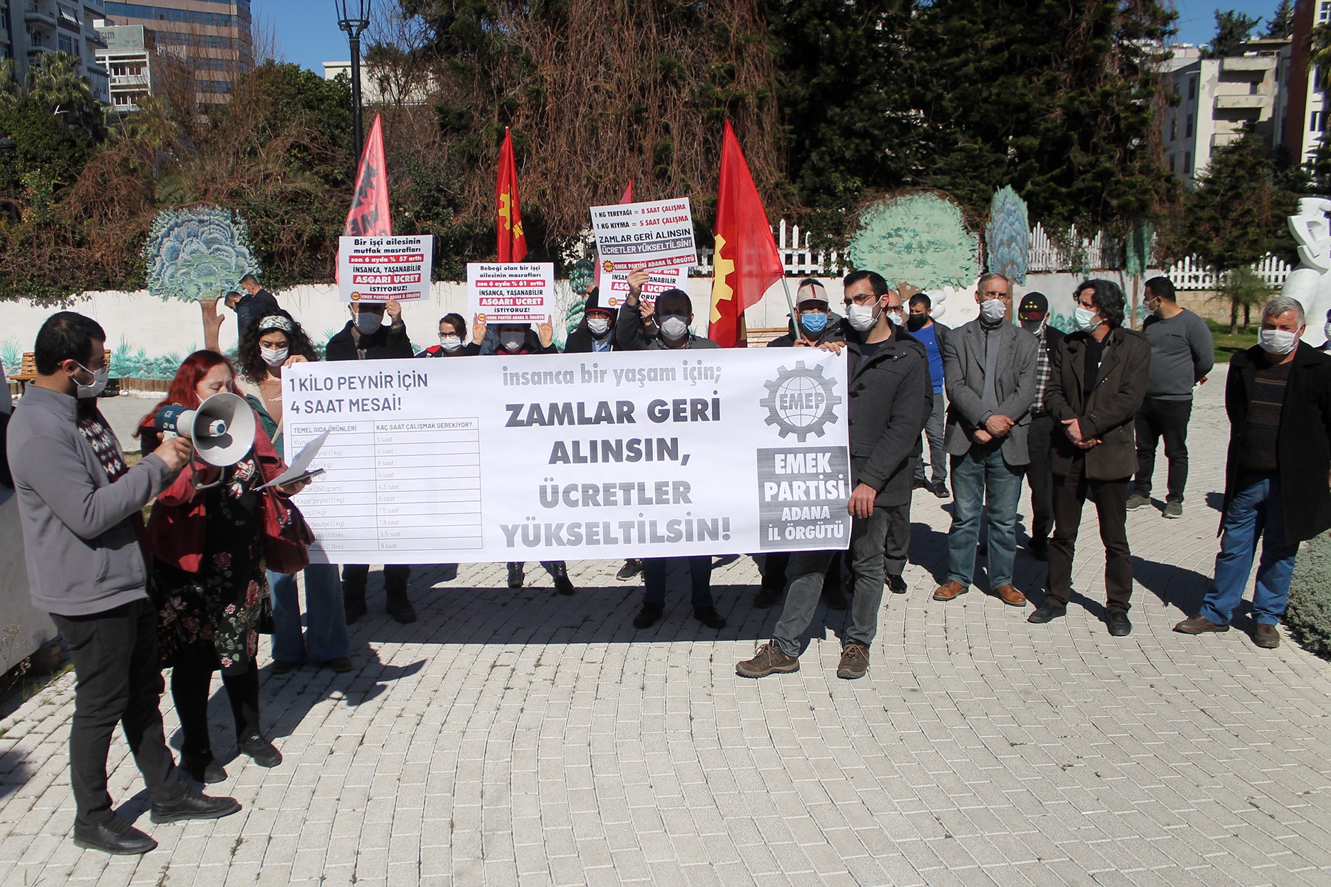 EMEP Adana İl Örgütü basın açıklaması düzenledi