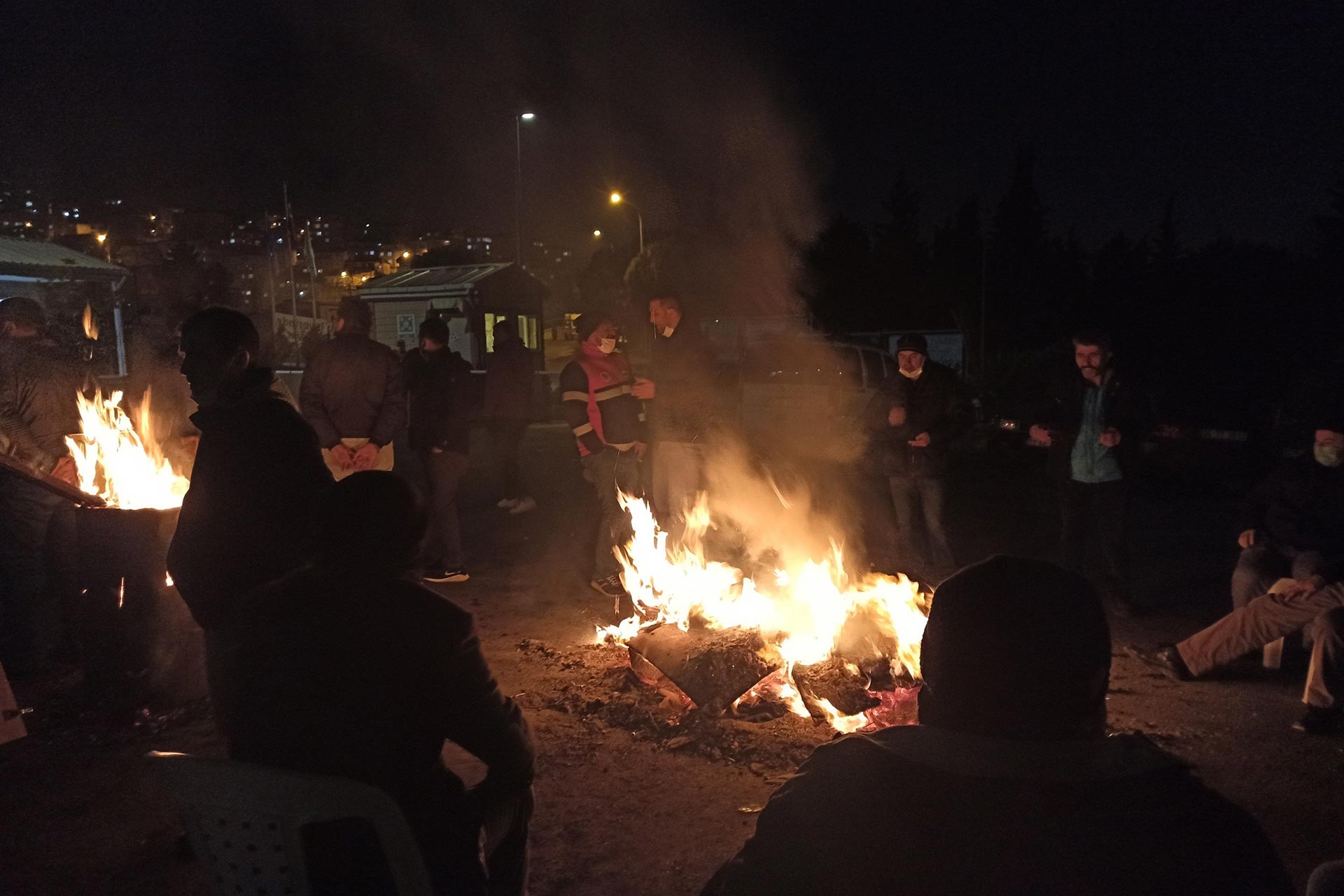 Maltepe Belediyesi işçilerinin grev alanı