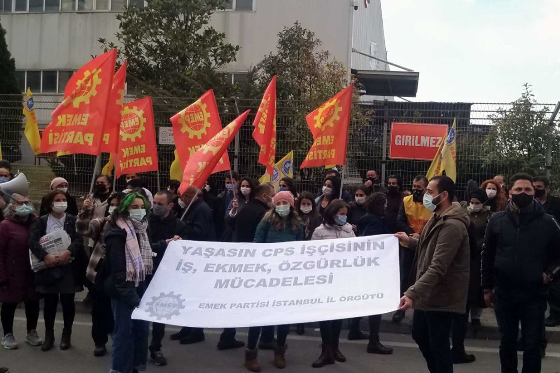 EMEP'ten CPS işçilerine dayanışma ziyareti