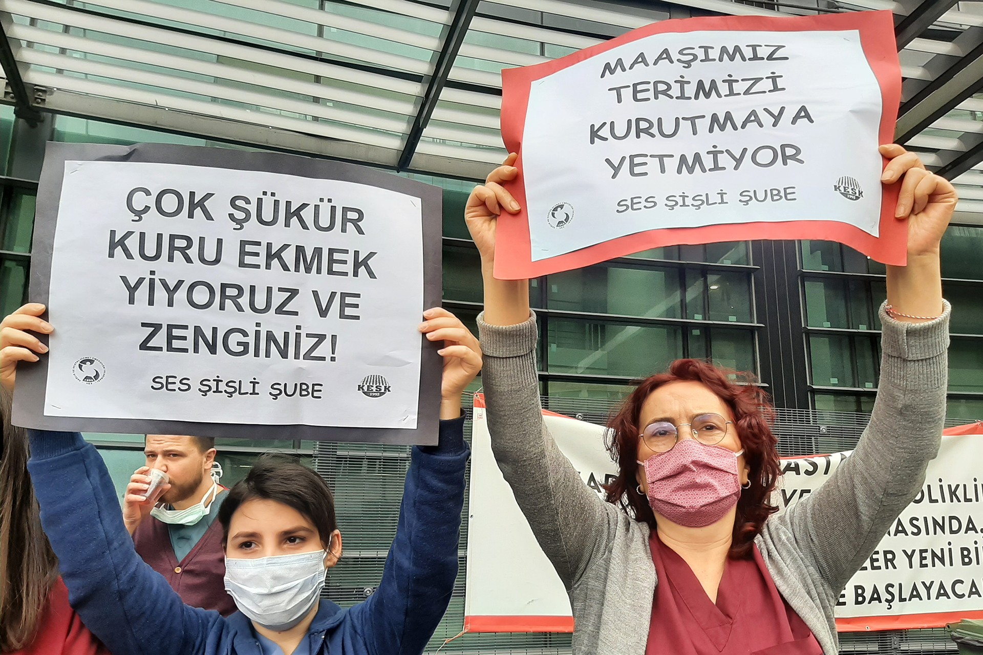 SES Şişli Şube üyeleri açıklama yaptı