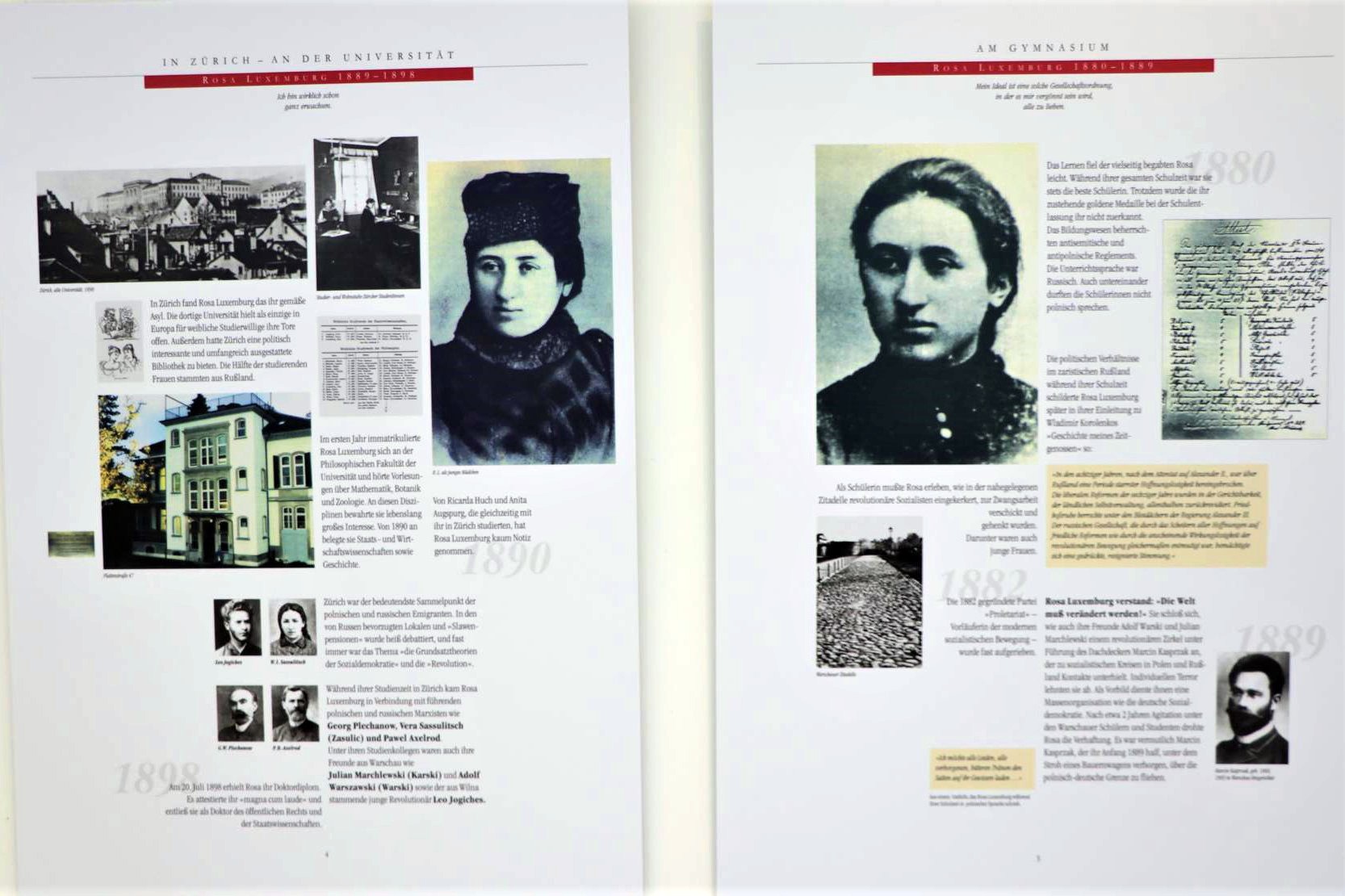 Rosa Luxemburg'un 150. doğum günü dolayısıyla Suttgart'ta açılan sergiden fotoğraflar.