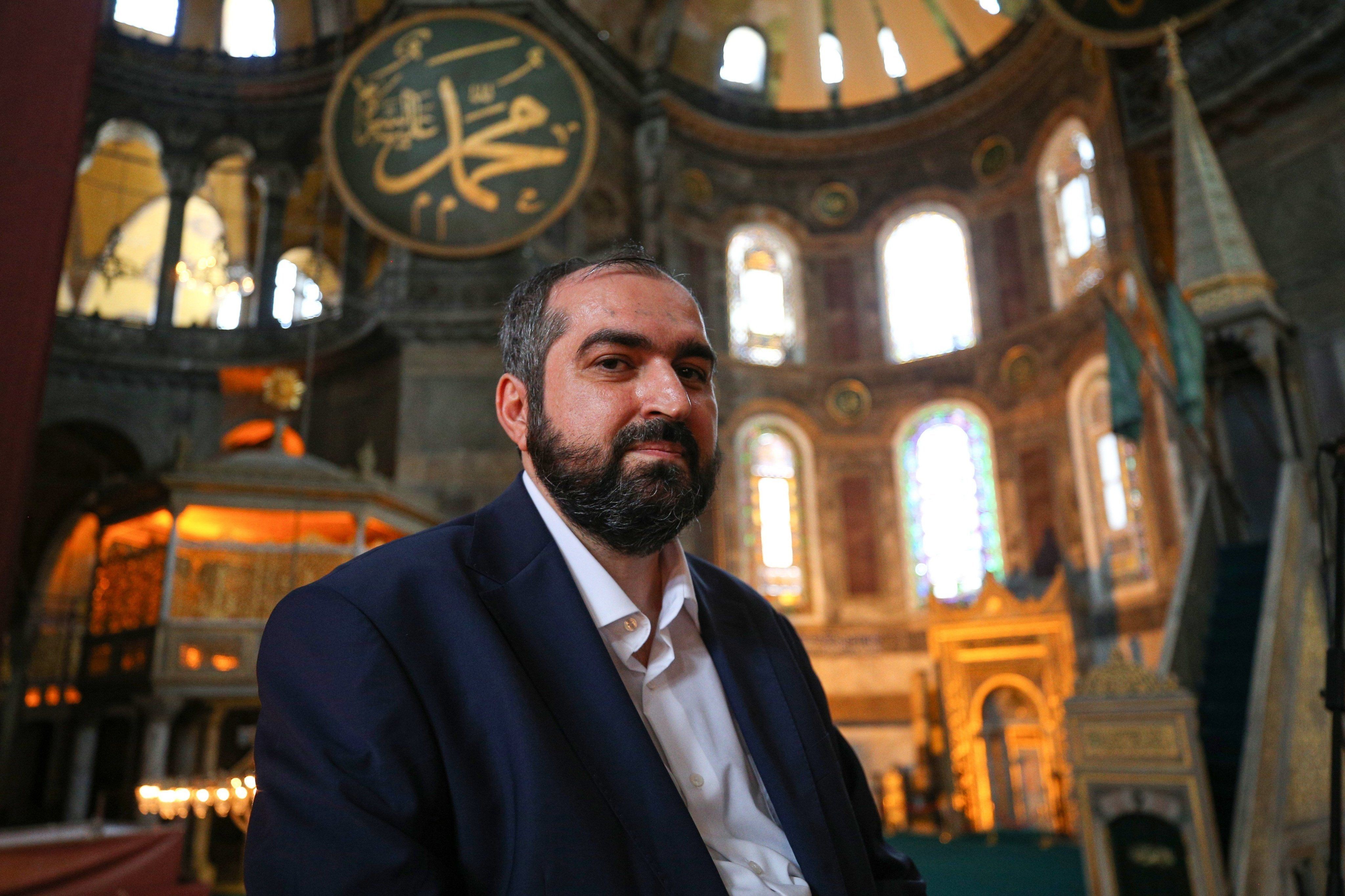 Mehmet Boynukalın Ayasofya'da