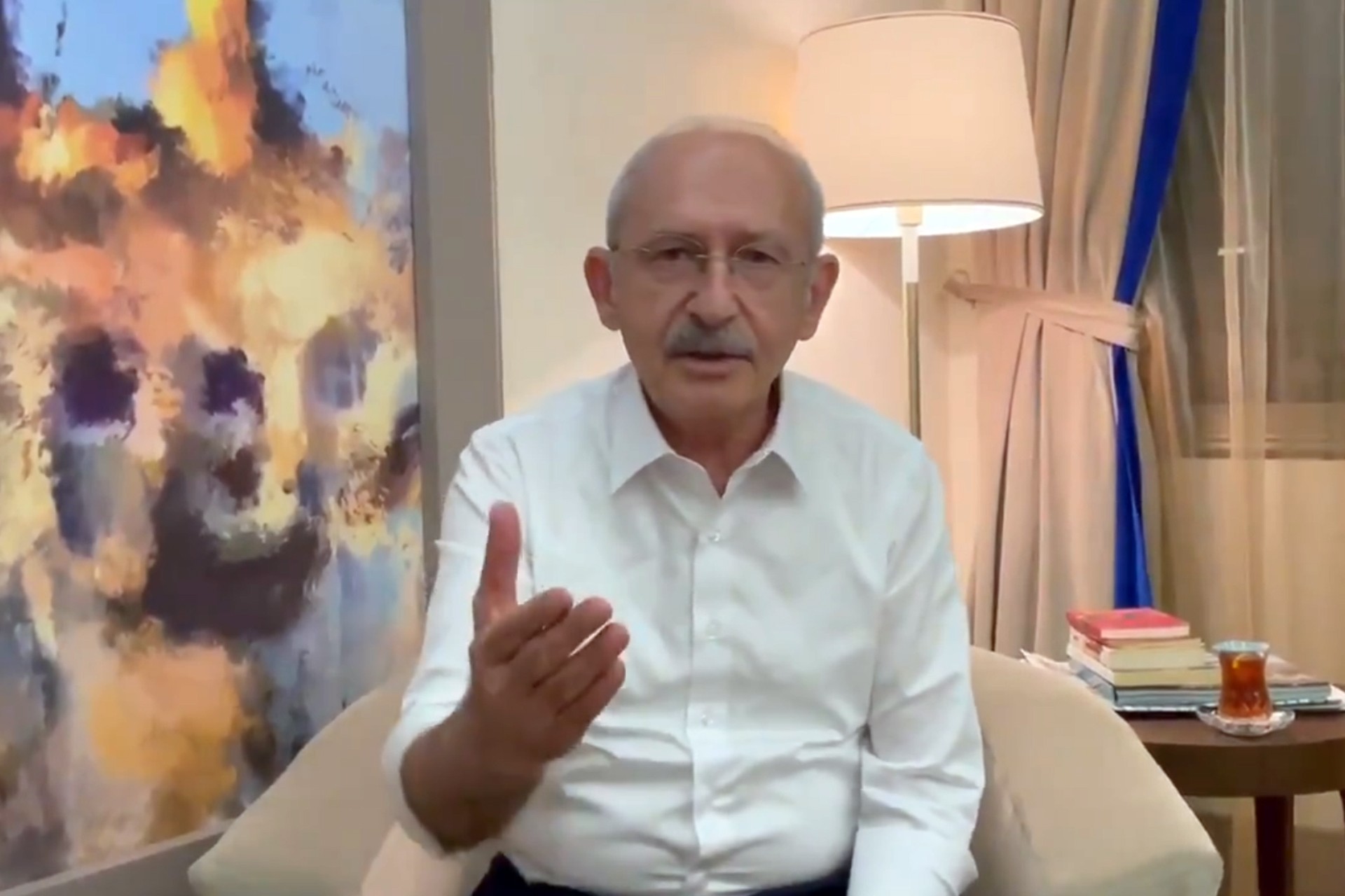 Kemal Kılıçdaroğlu'nun yayımladığı videodan ekran alıntısı.