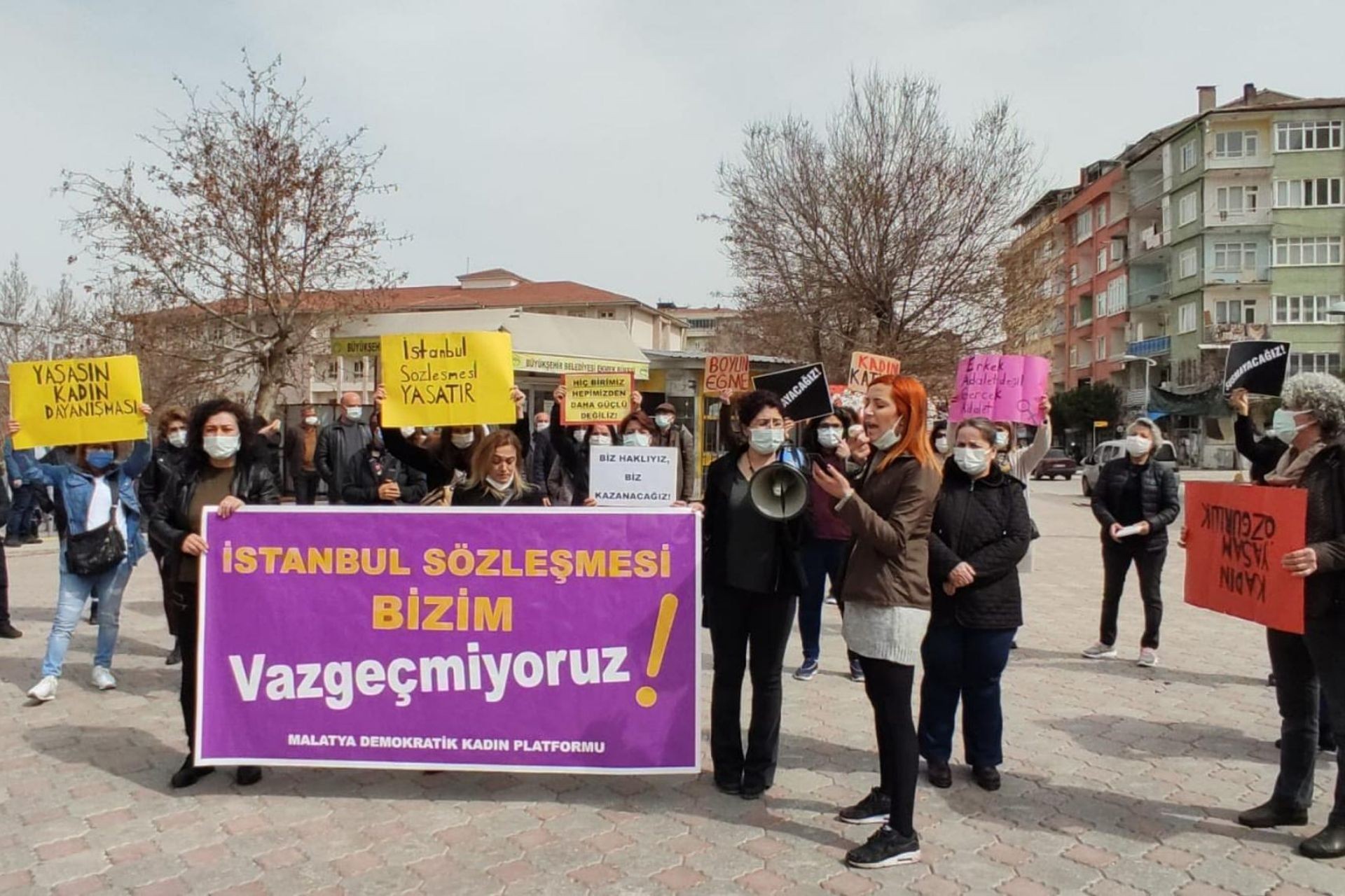 Malatya Demokratik Kadın Platformu basın açıklaması