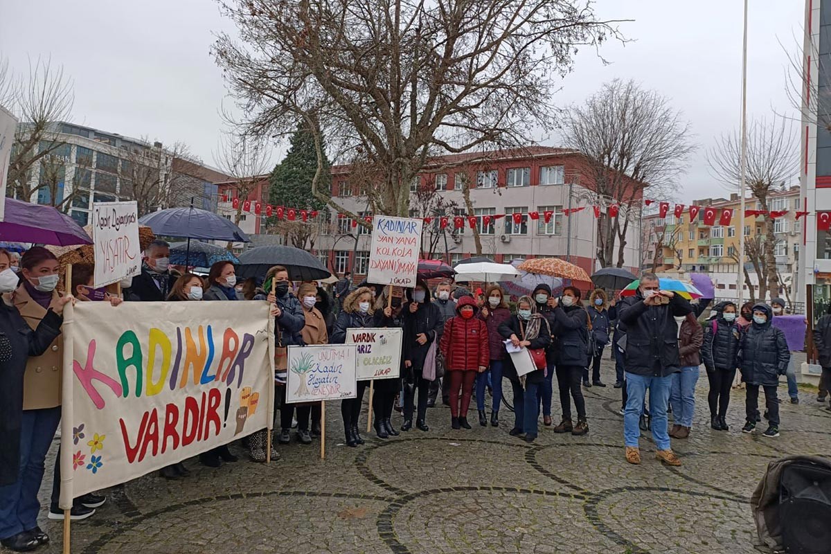 Lüleburgaz'da kadın eylemi