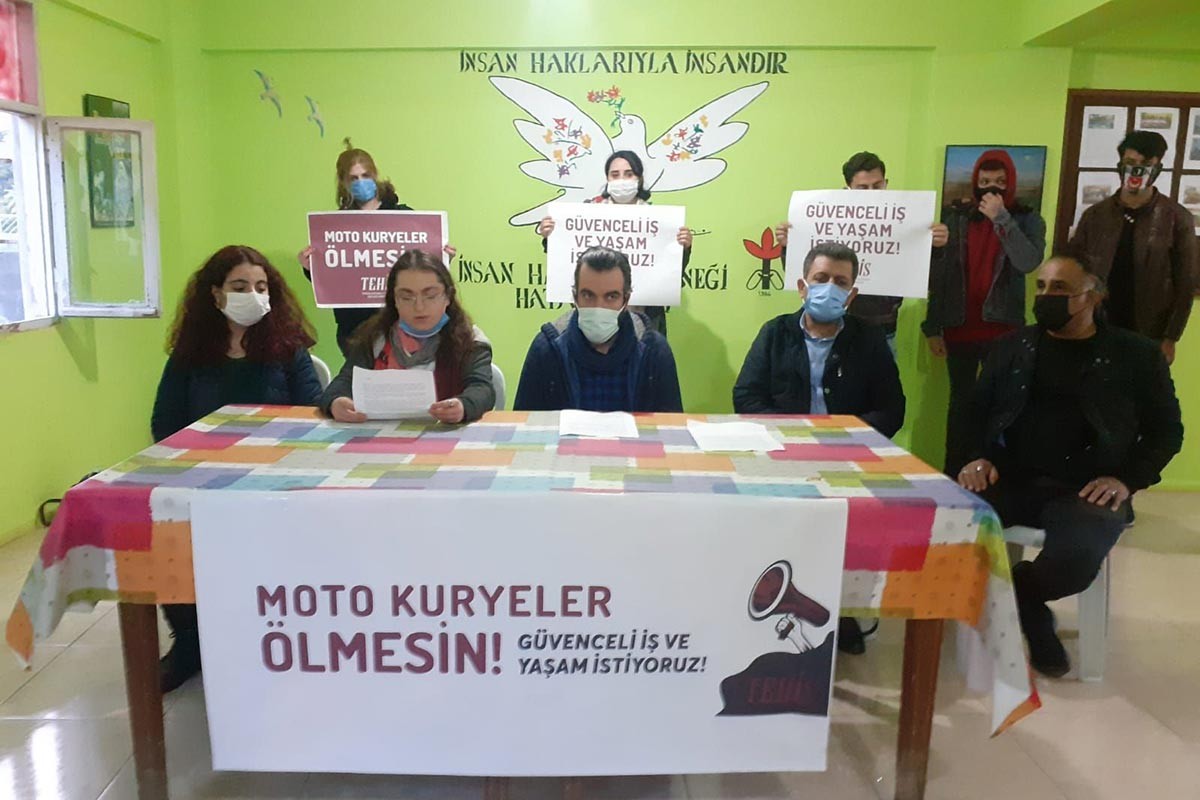 Motokuryelerin basın toplantısı