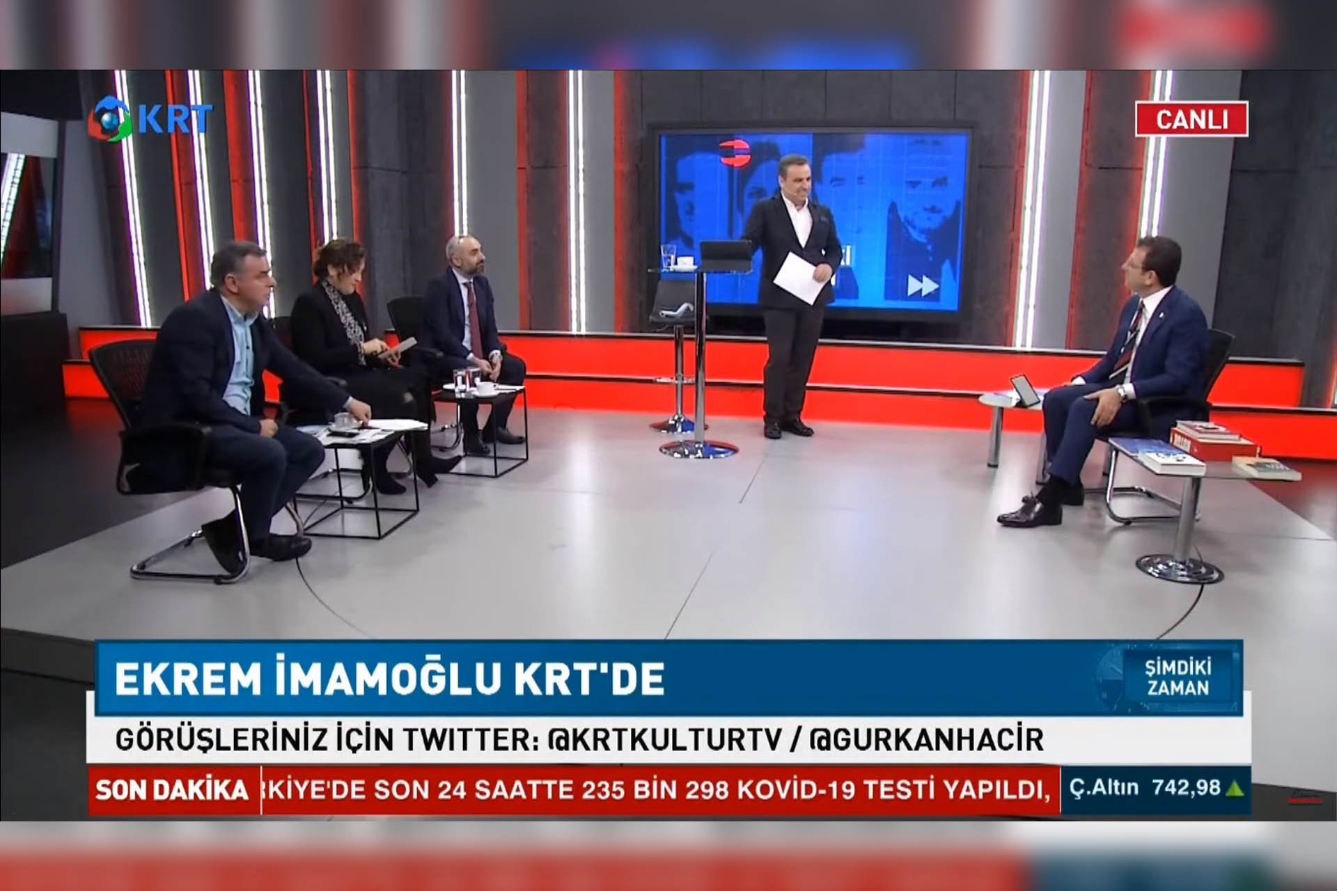 Ekrem İmamoğlu KRT TV'ye konuk oldu