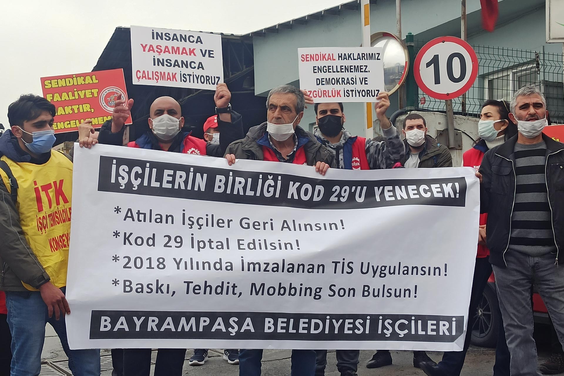 Bayrampaşa Belediyesi işçileri