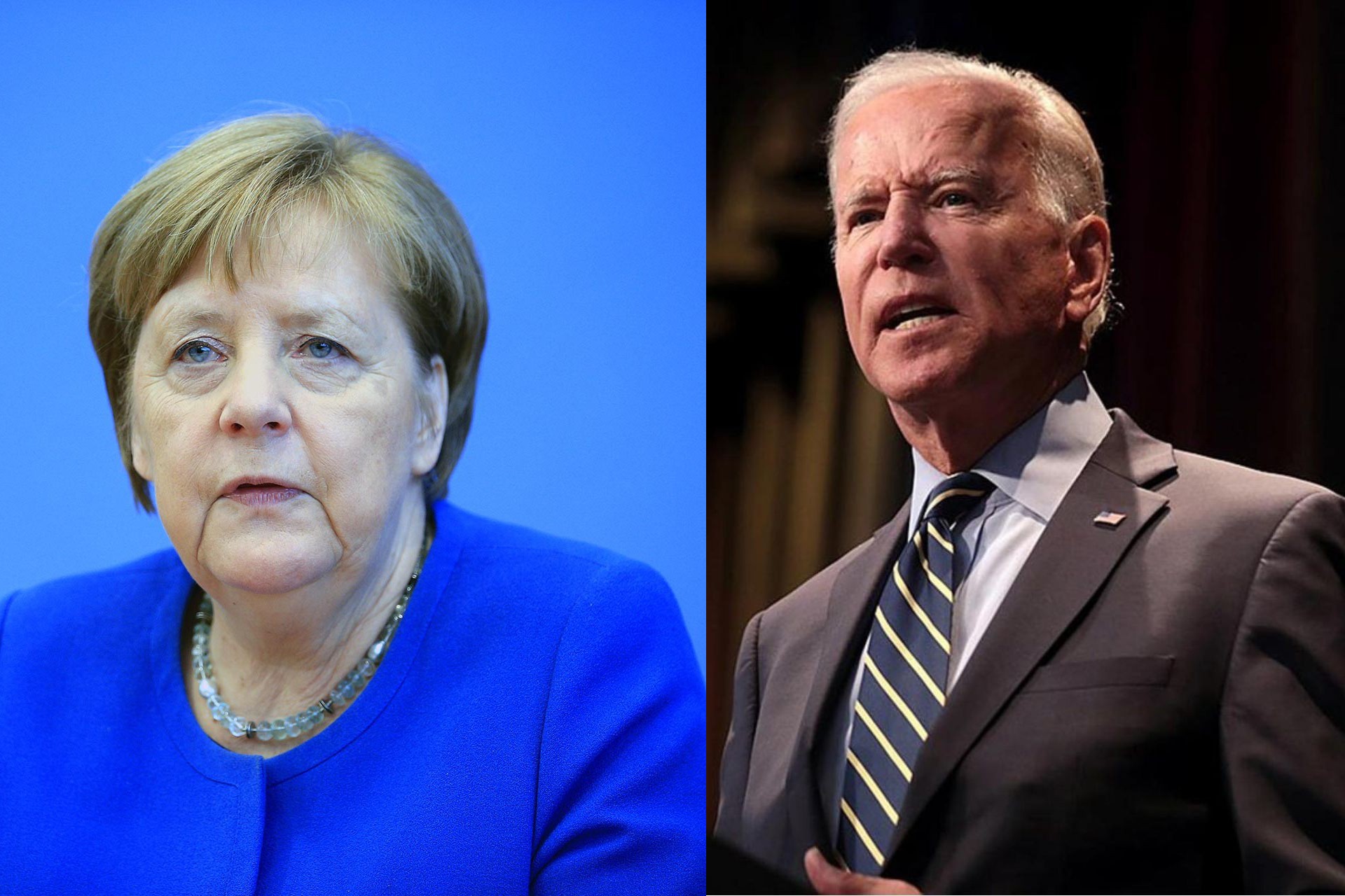 Angela Merkel, Joe Biden