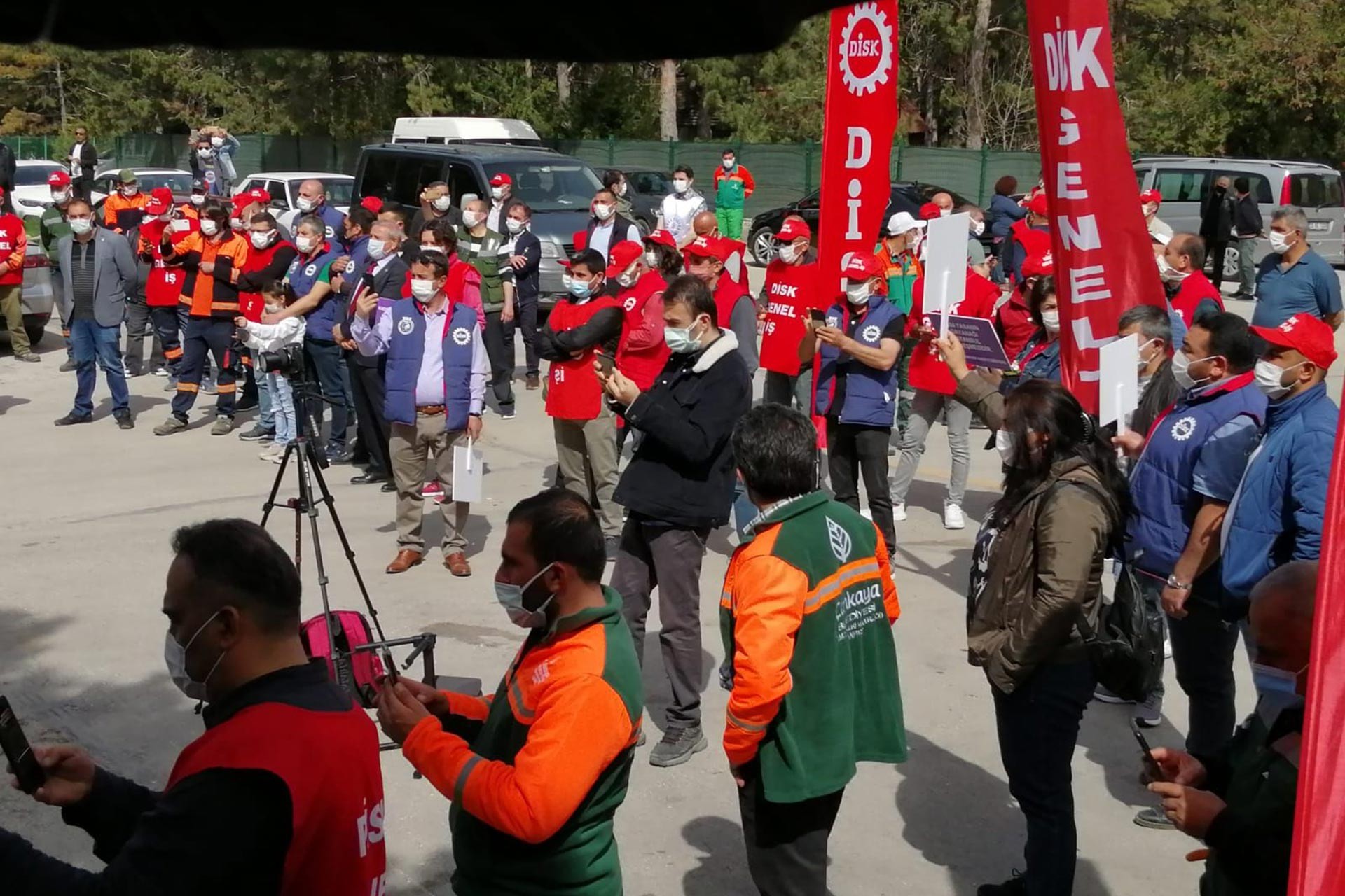 Çankaya Belediyesi işçileri 1 Mayıs açıklaması