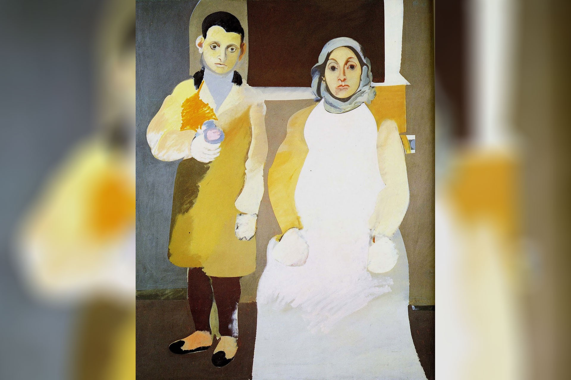 Arshile Gorkynin Ressam ve annesi eseri