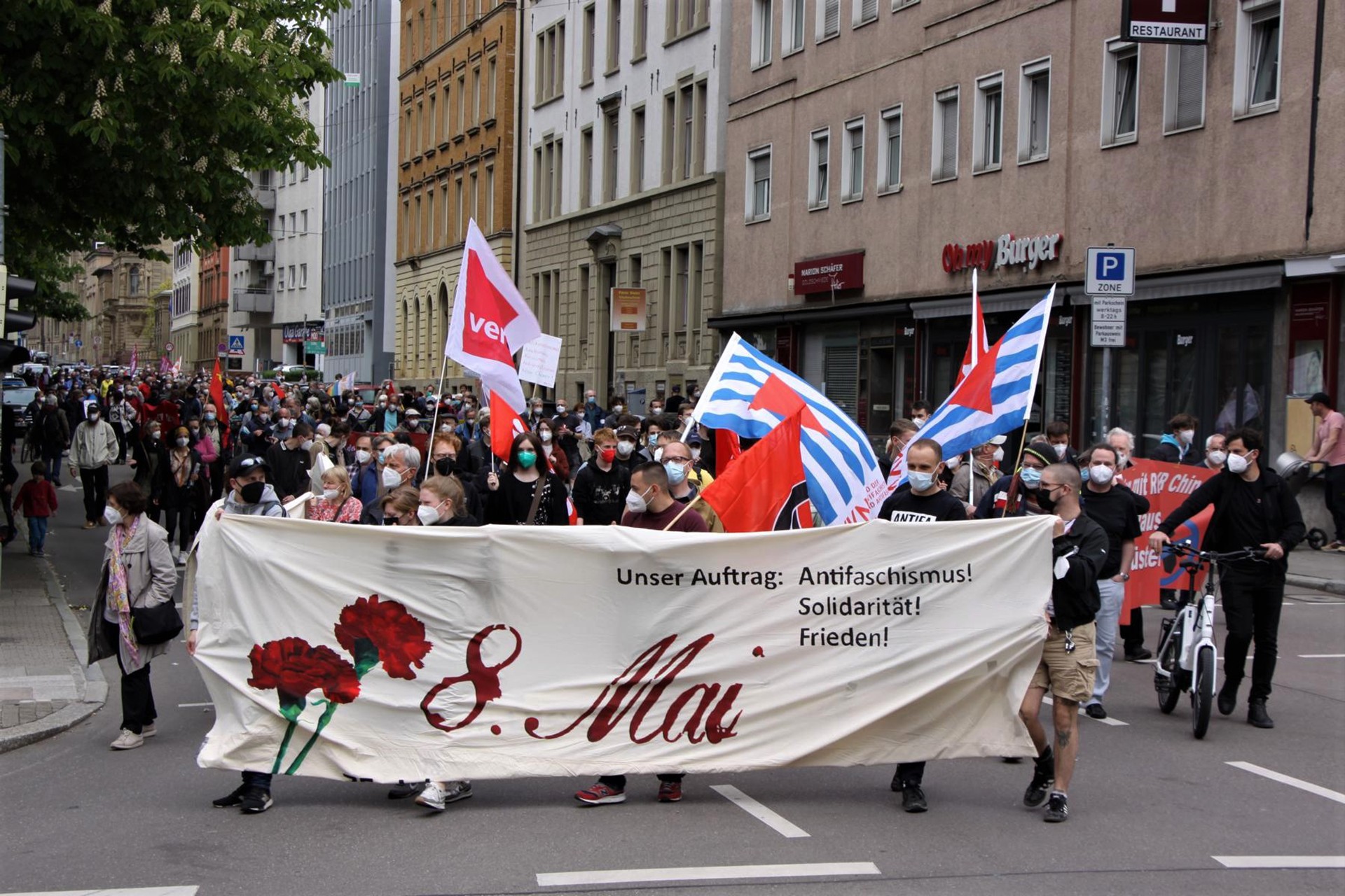 Stuttgart'ta 8 Mayıs Dünya Halklarıın Faşizme Karşı Zafer Günü kutlandı, hayatını yitirenler anıldı.