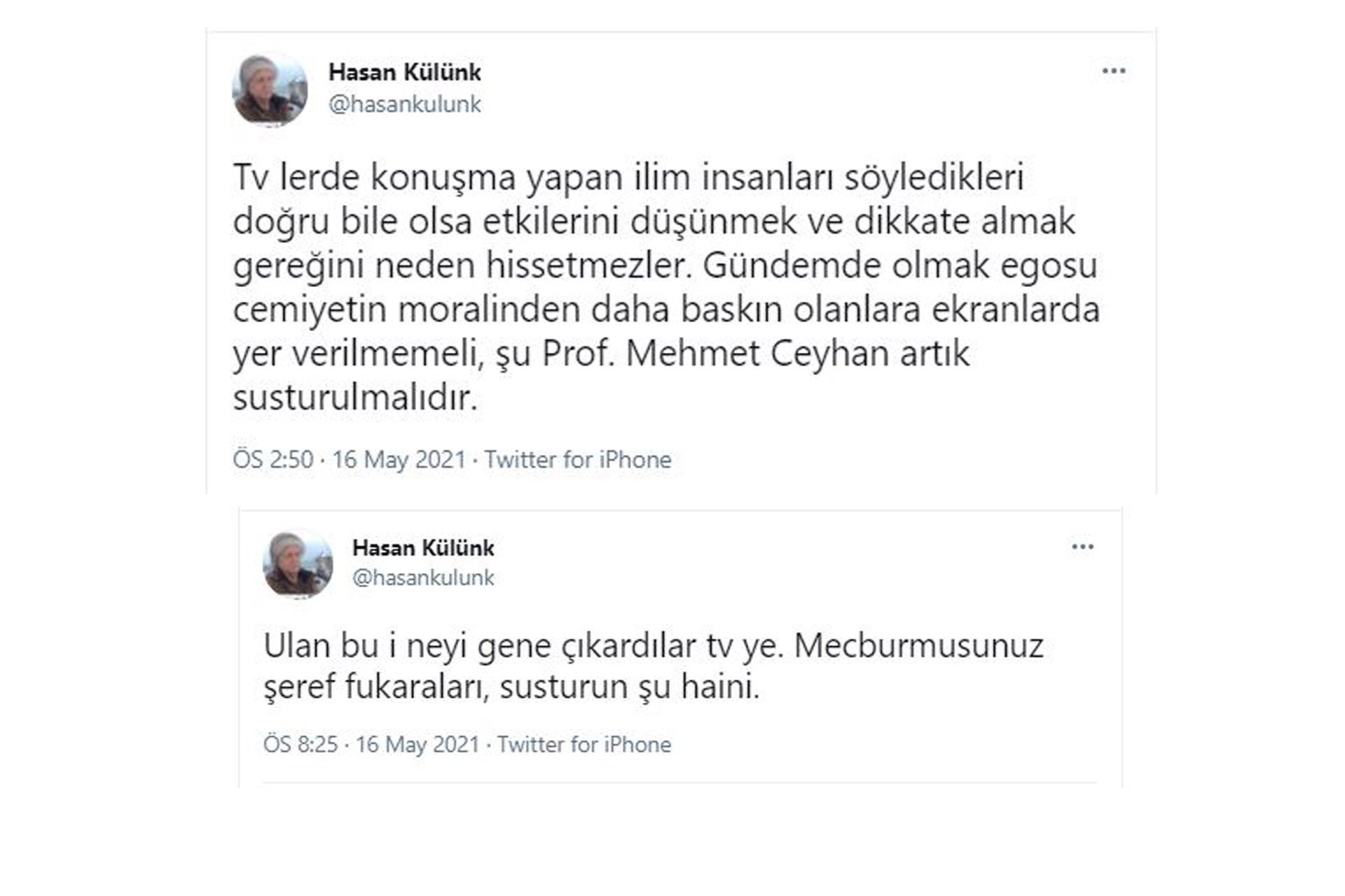 Hasan Külünk'ün tweetleri